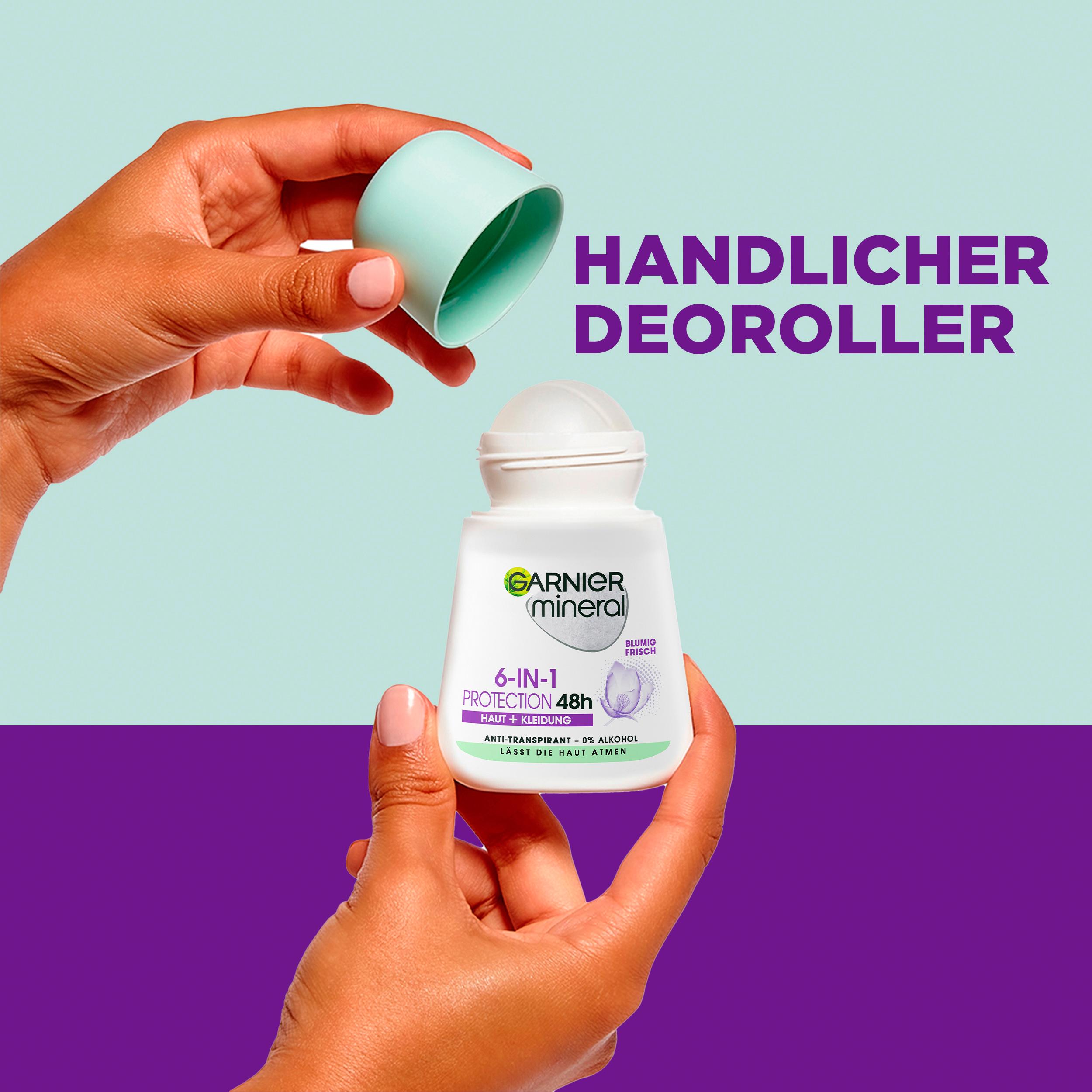 Produktbild Garnier Mineral Deo Roll-On 6-in-1 Protection 48h 3 von 8