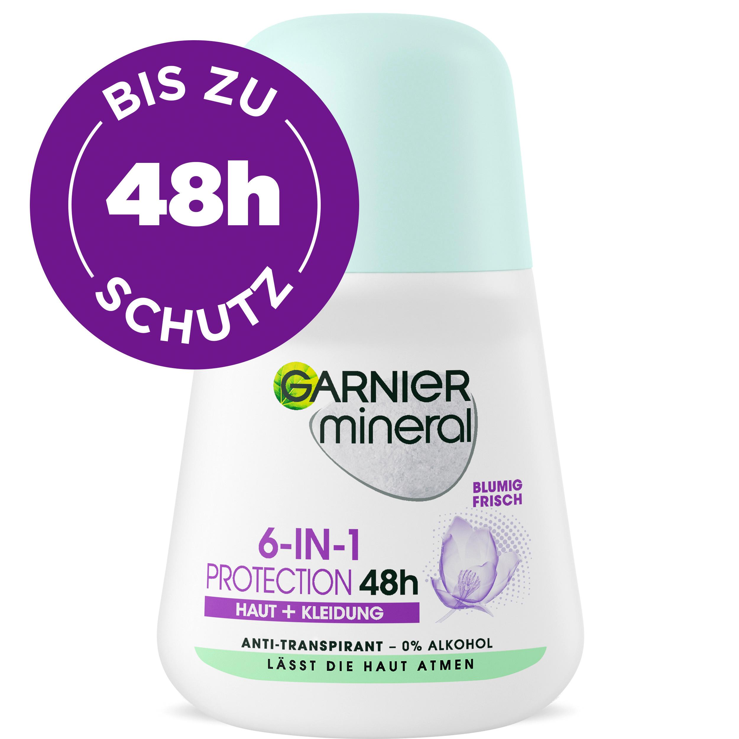 Produktbild Garnier Mineral Deo Roll-On 6-in-1 Protection 48h 7 von 8