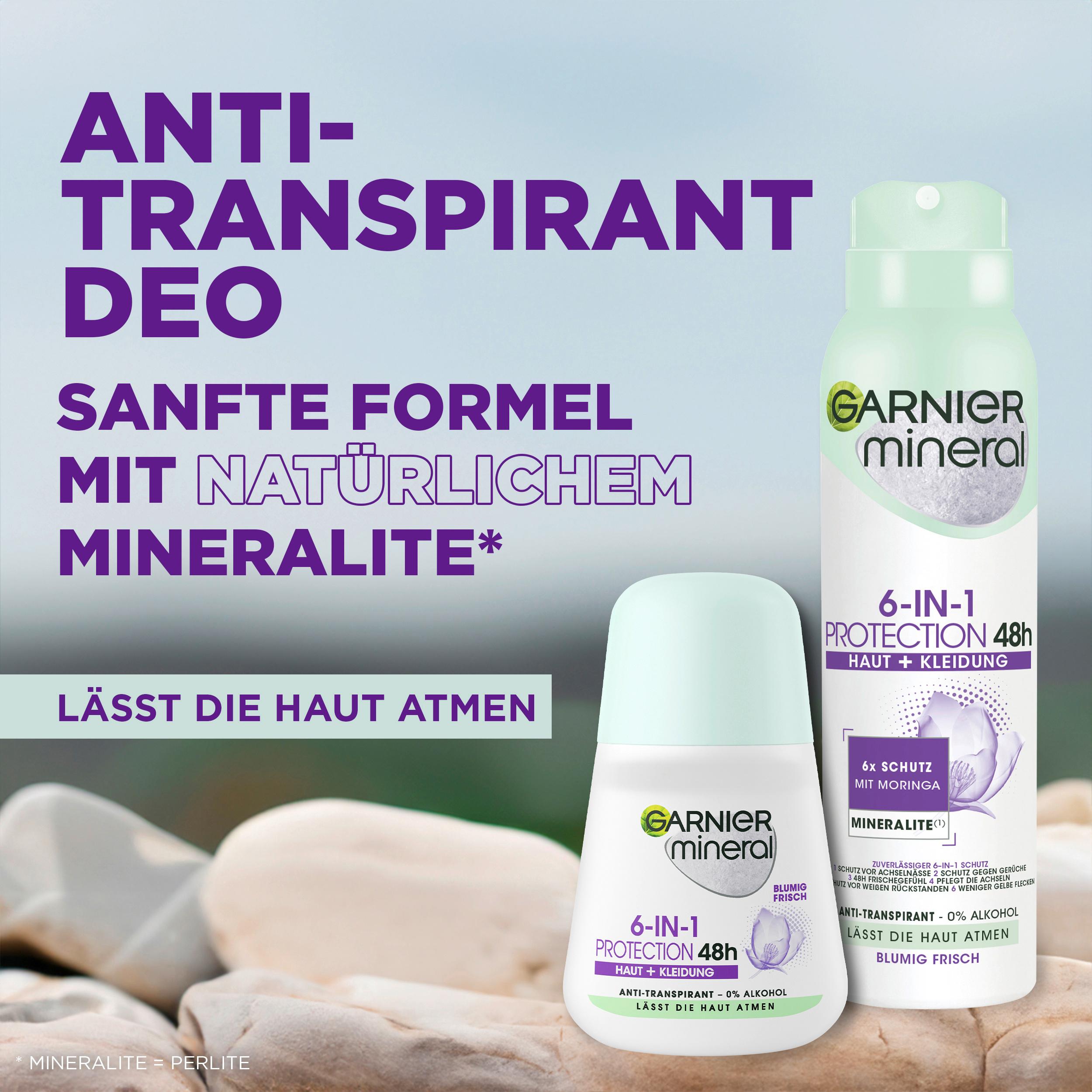 Produktbild Garnier Mineral Deo Roll-On 6-in-1 Protection 48h 6 von 8