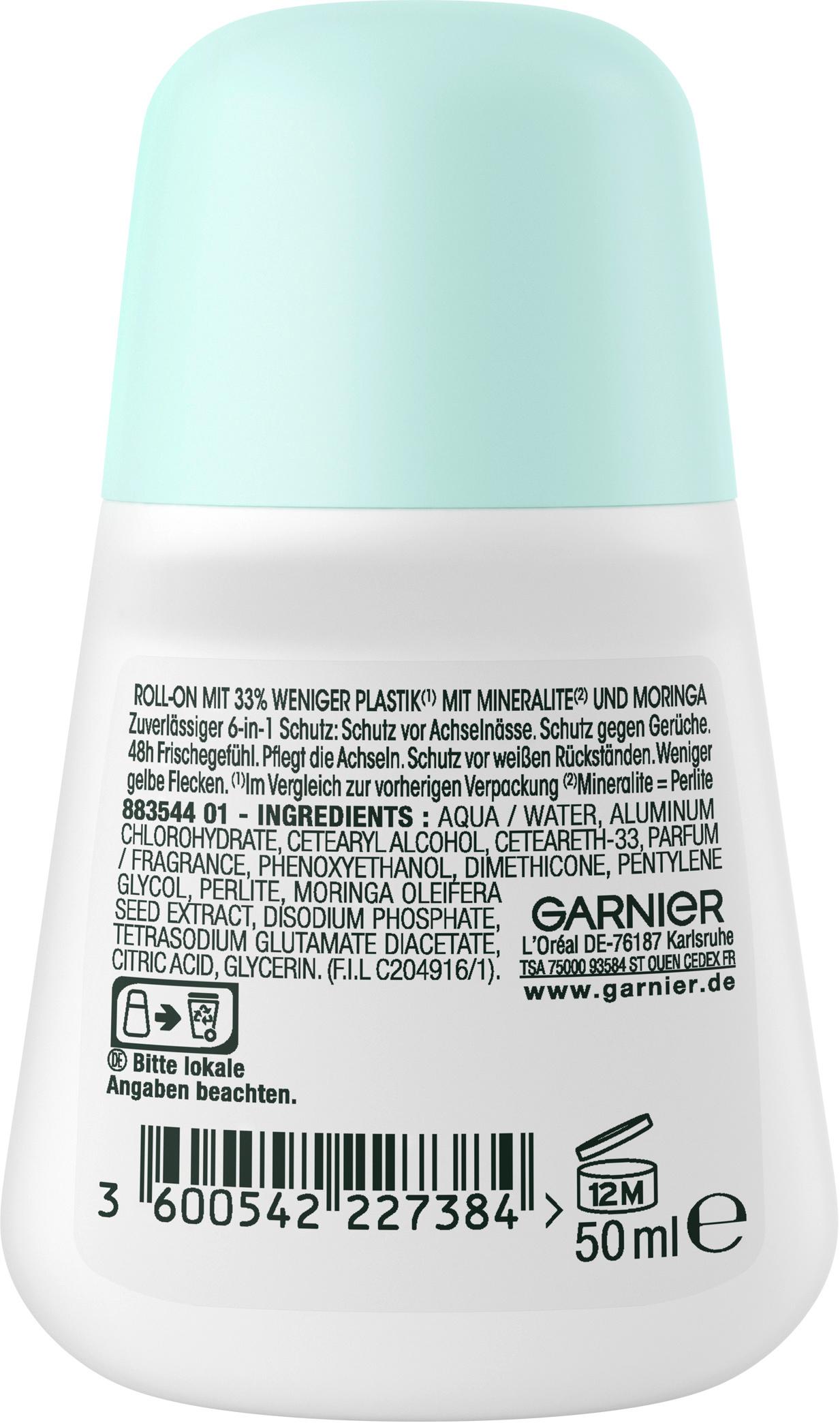 Produktbild Garnier Mineral Deo Roll-On 6-in-1 Protection 48h 2 von 8