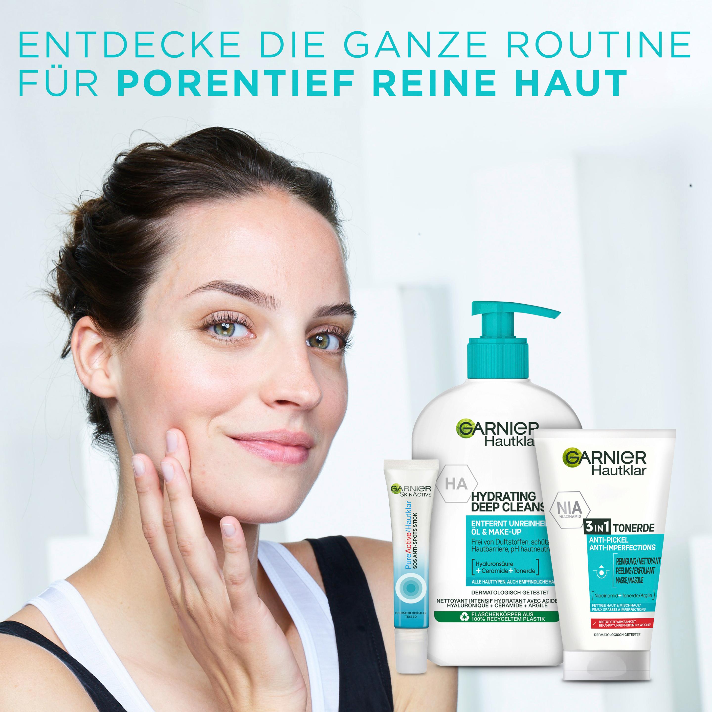 Produktbild Garnier Hautklar 3in1 Reinigung+Peeling+Maske - Effiktive Pflege für unreine und fettige Haut für ein klares Hautbild 10 von 11
