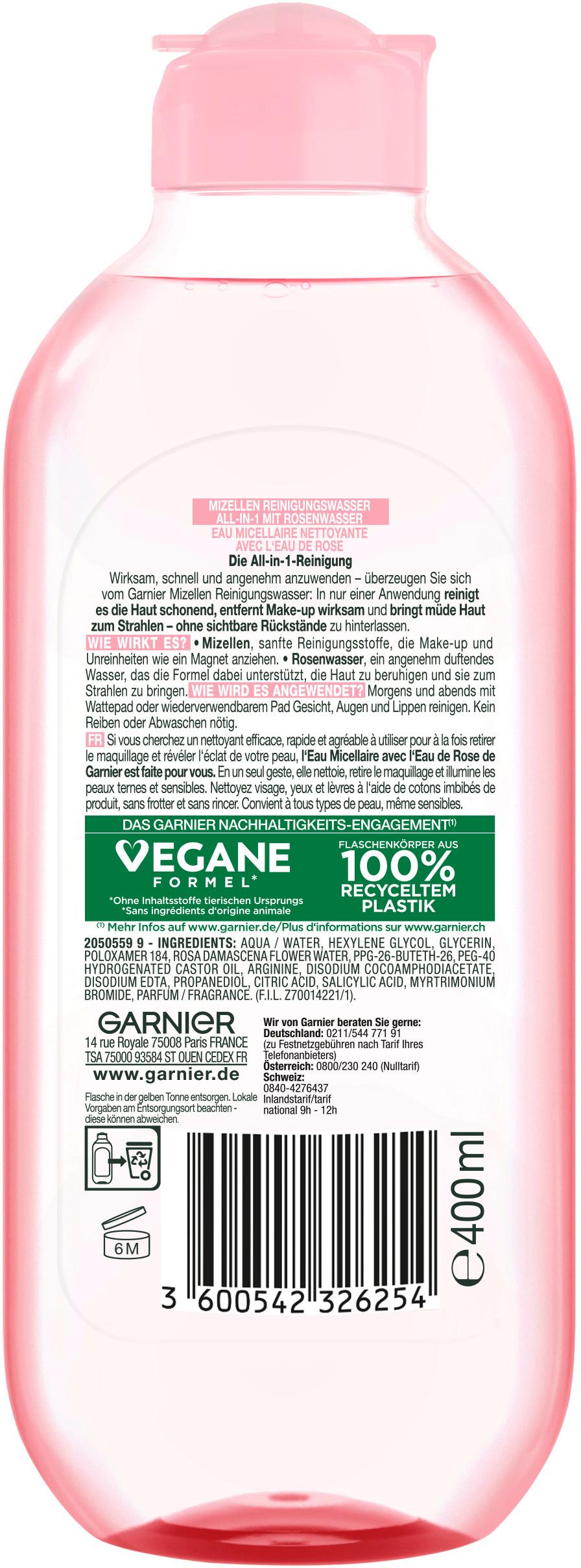 Produktbild Garnier Skin Aktive Mizellenreinigungswasser Rose 2 von 2