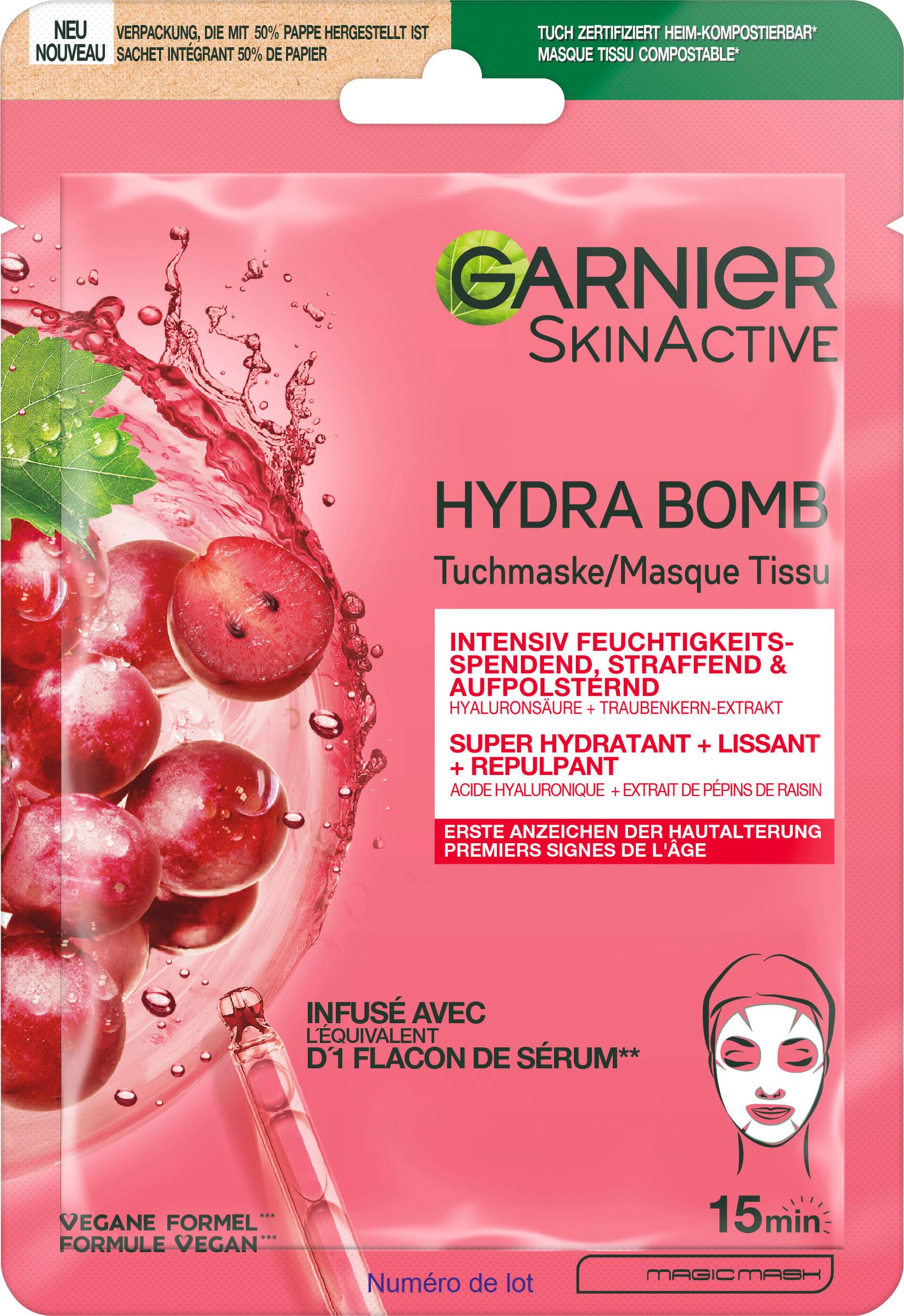 Garnier Skin Active Hydra Bomb Tuchmaske AntiAge Traube