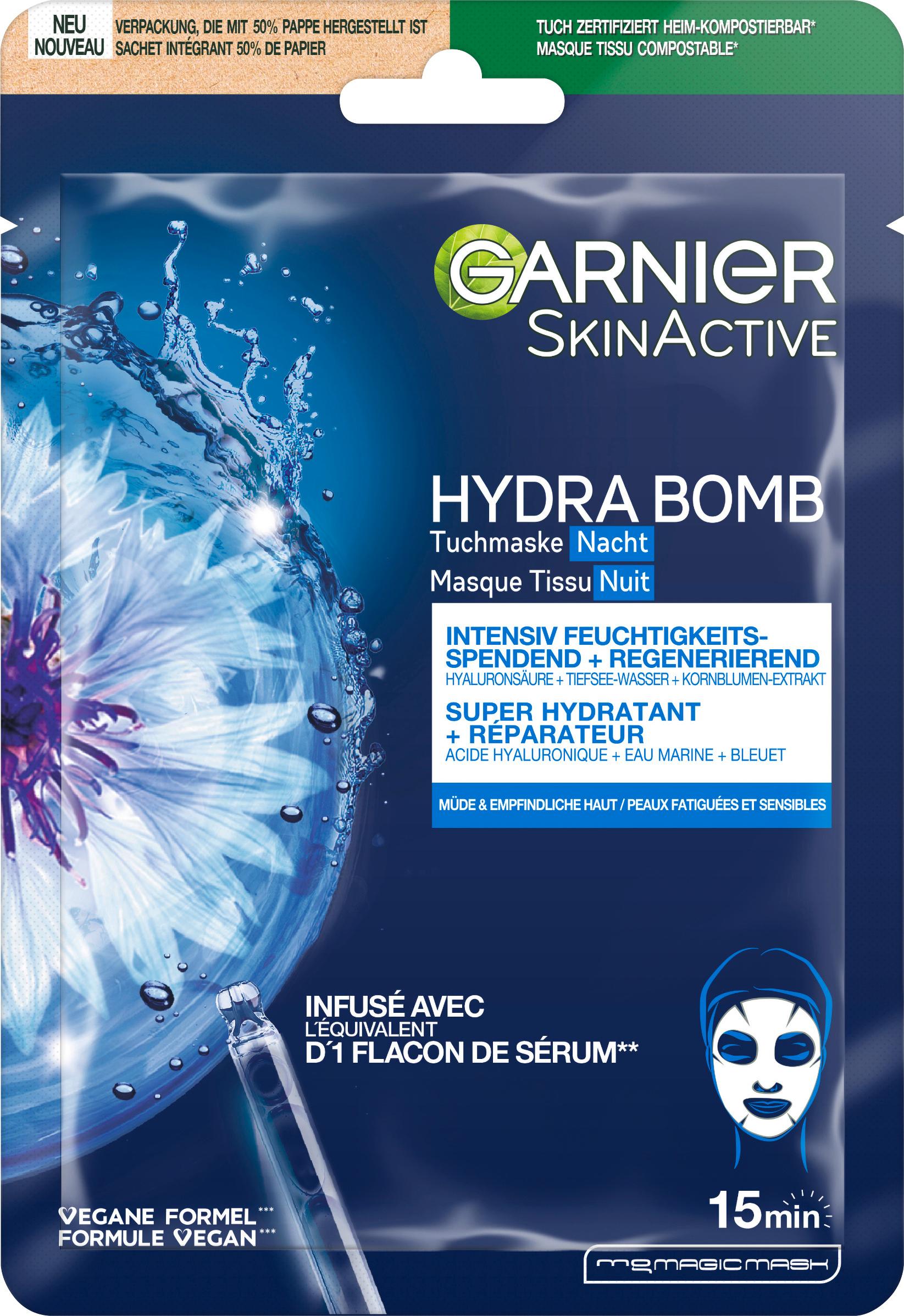 Garnier Tuchmaske Nacht Hydra Bomb