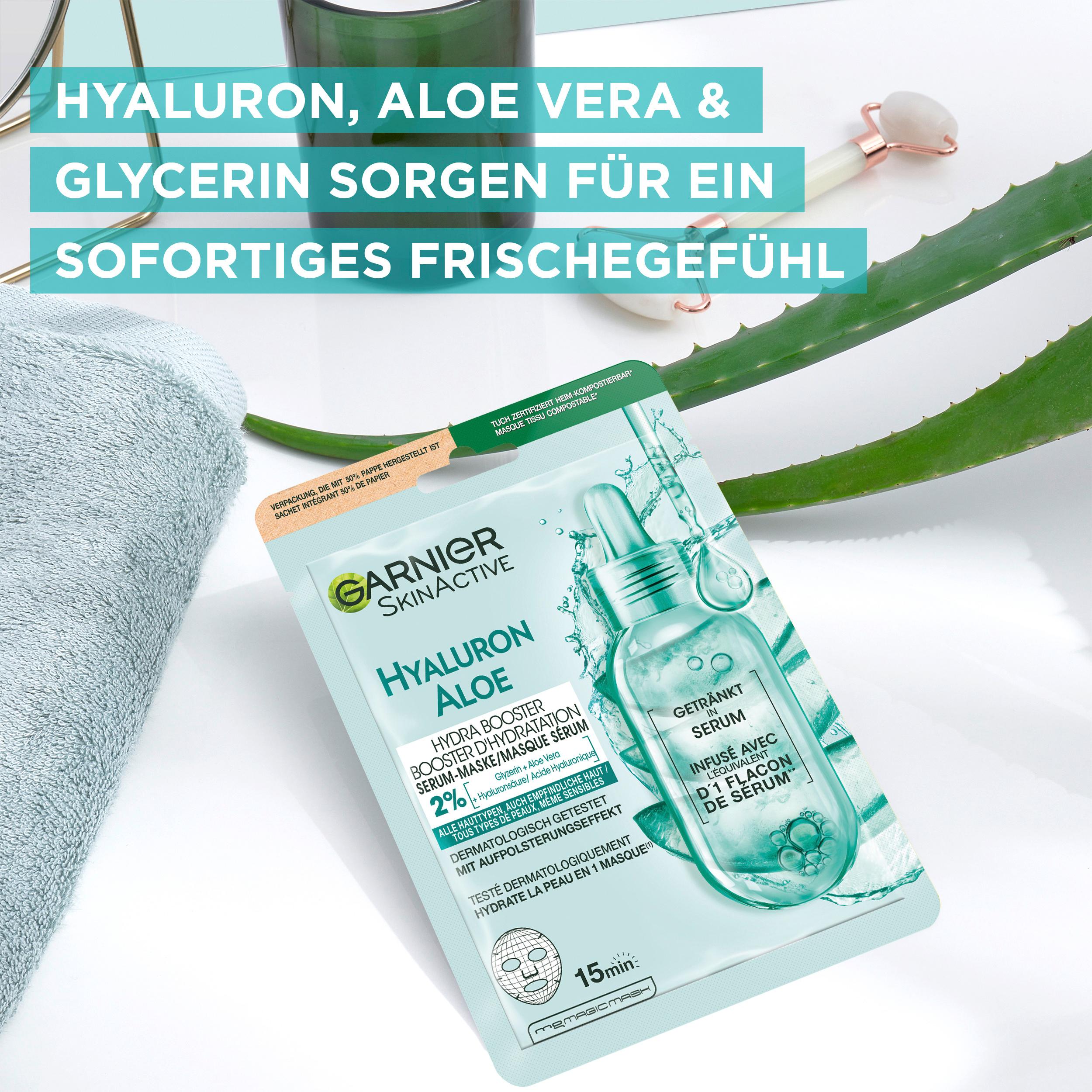 Produktbild Garnier Skin Active Tuchmaske Hyaluron Aloe 8 von 11