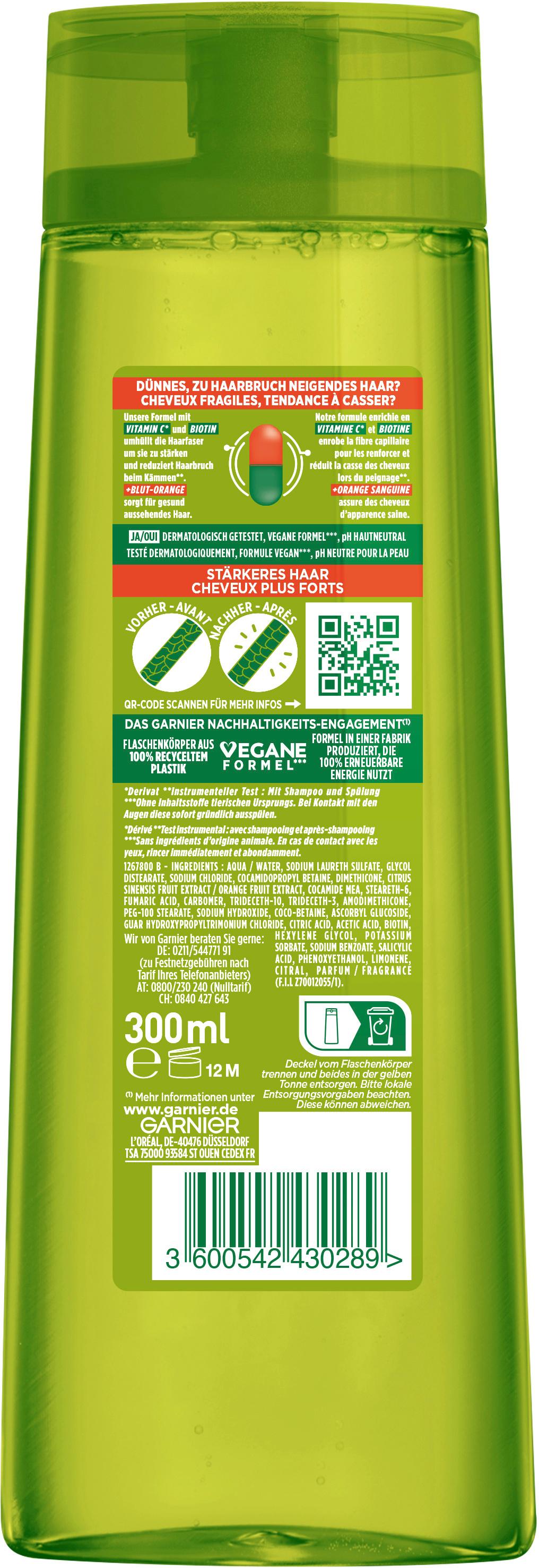 Produktbild Garnier Fructis Shampoo Vitamine&Kraft 2 von 7
