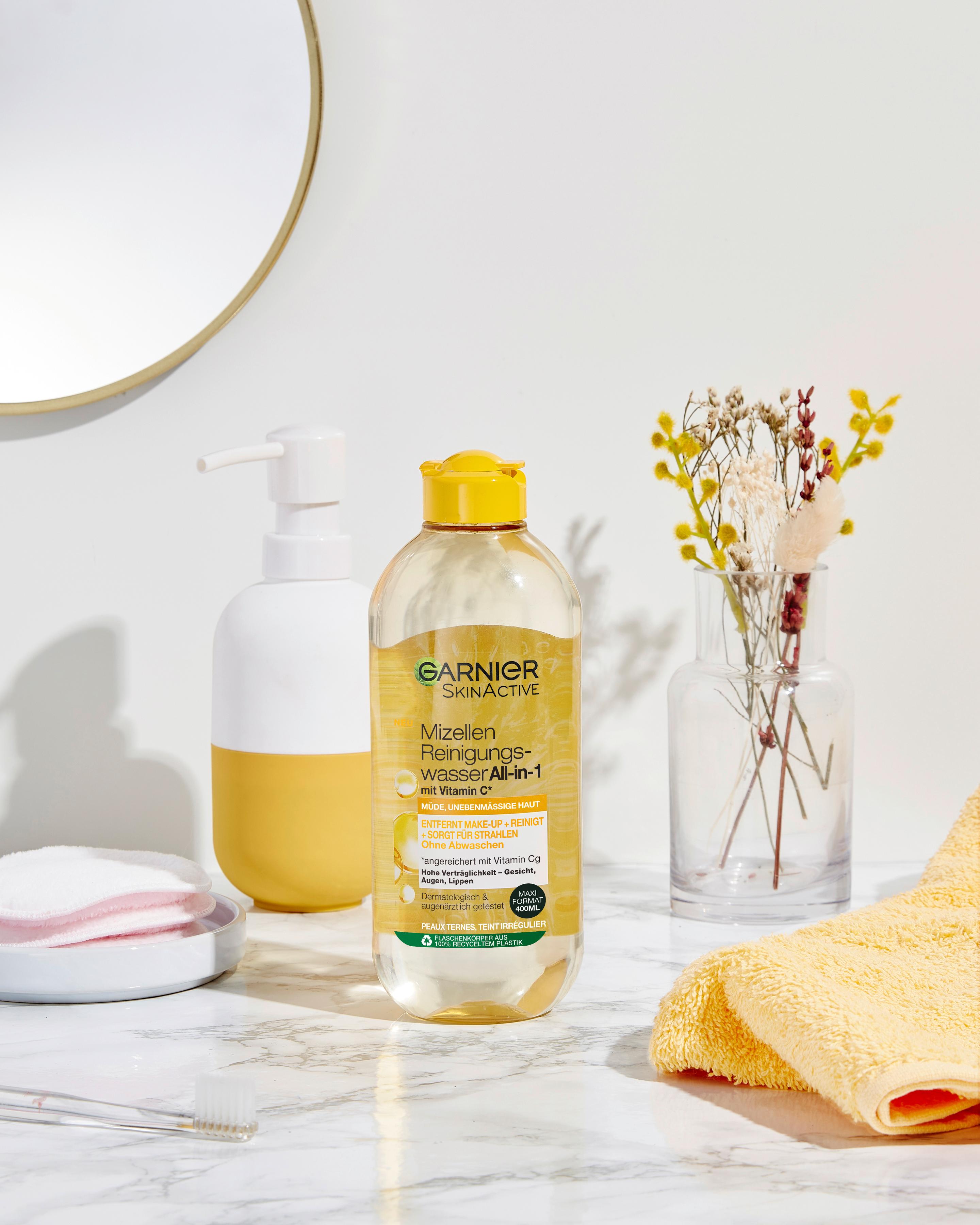 Produktbild Garnier Skin Active Mizellen Reinigungswasser Vitamin C für müde Haut 4 von 23