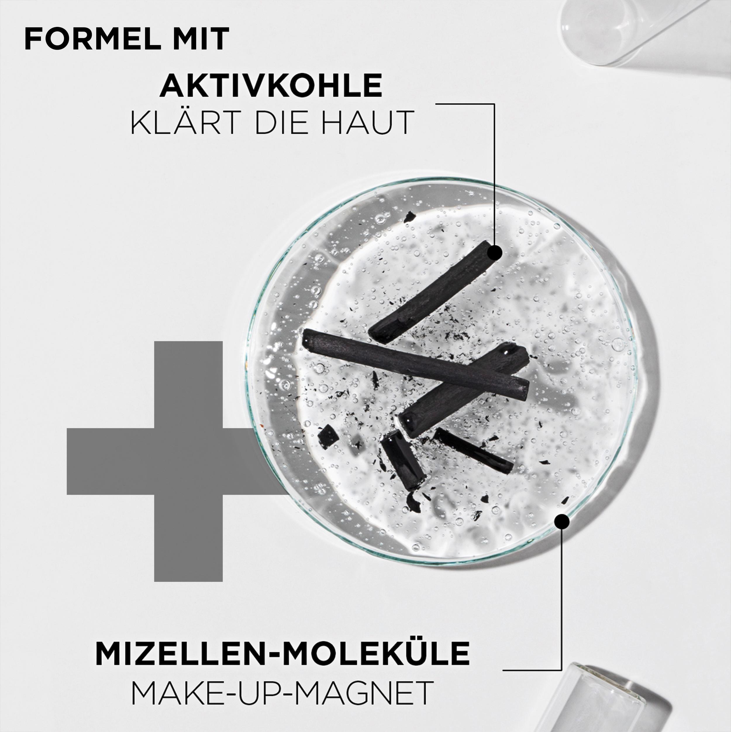 Produktbild Garnier Skin Active Hautklar Mizellen Jelly Reinigungswasser mit Aktivkohle und Salicylsäure 3 von 9