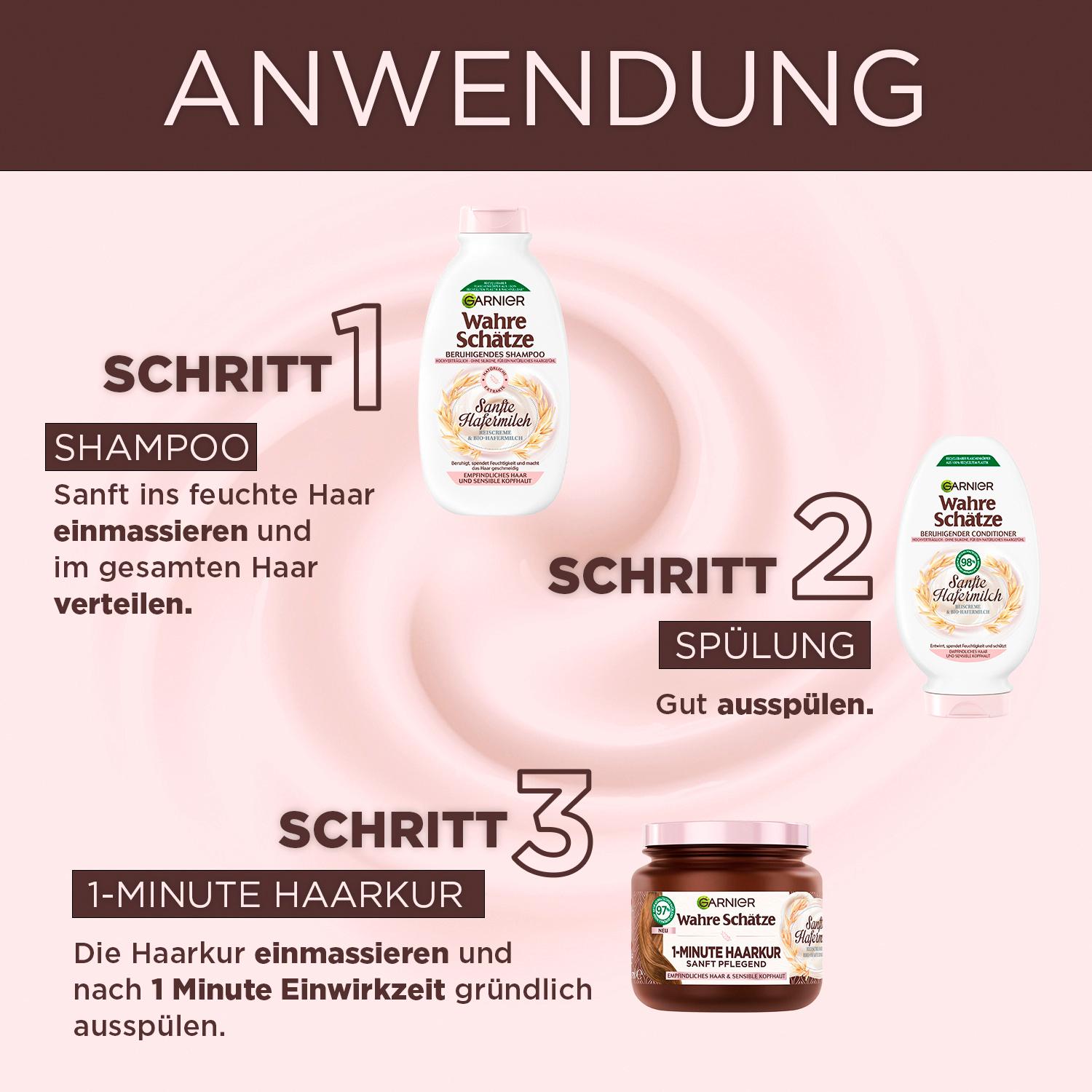 Produktbild Garnier Wahre Schätze Spülung sanfte Hafermilch 6 von 7