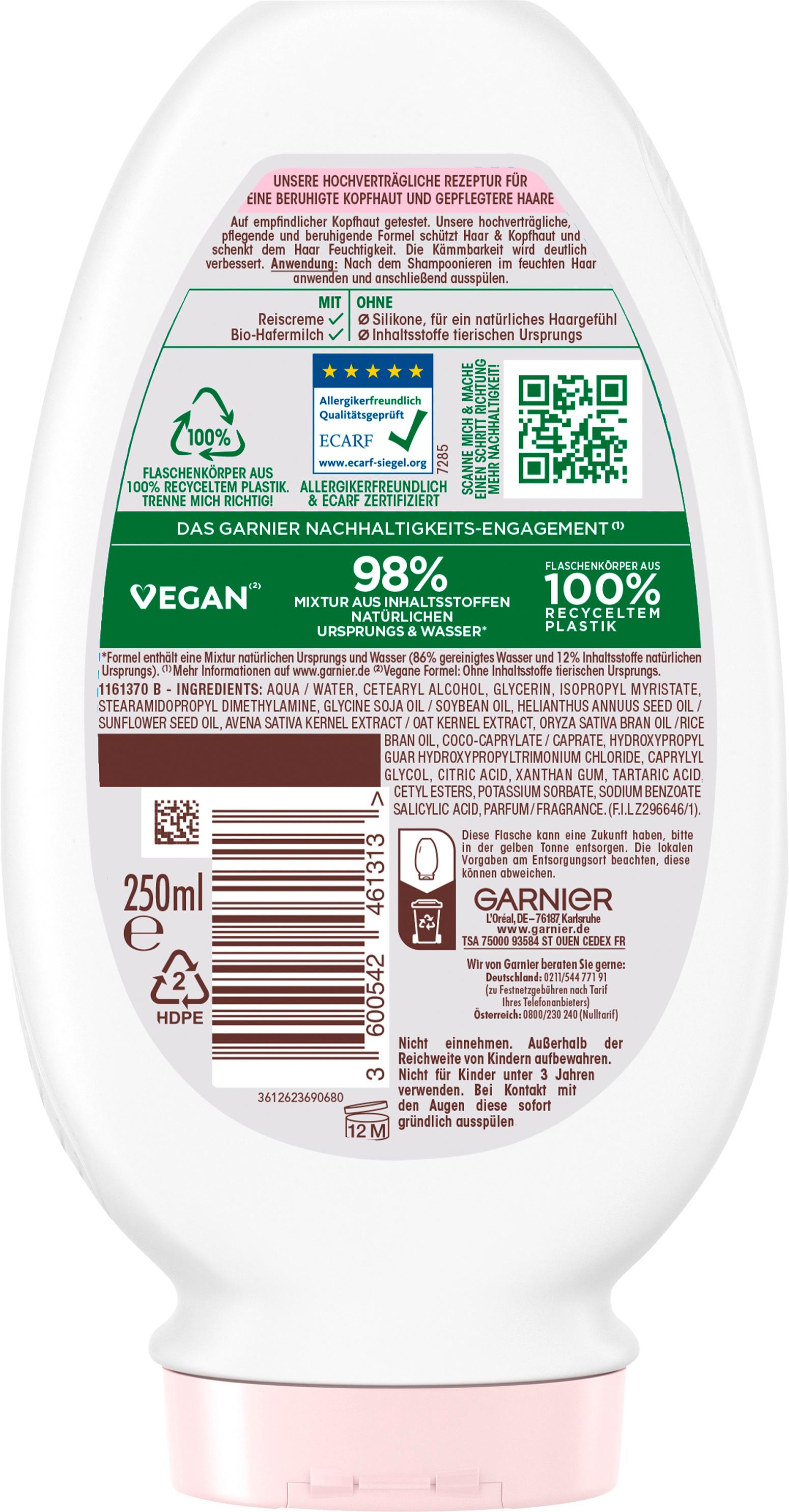 Produktbild Garnier Wahre Schätze Spülung sanfte Hafermilch 2 von 7