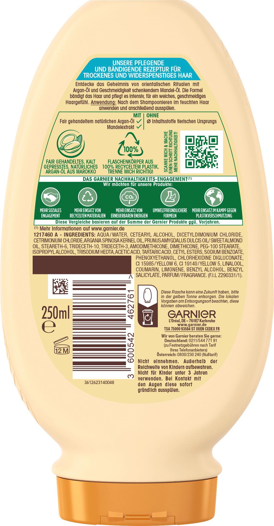 Produktbild Garnier Wahre Schätze Spülung Argan+Mandelcreme 2 von 2