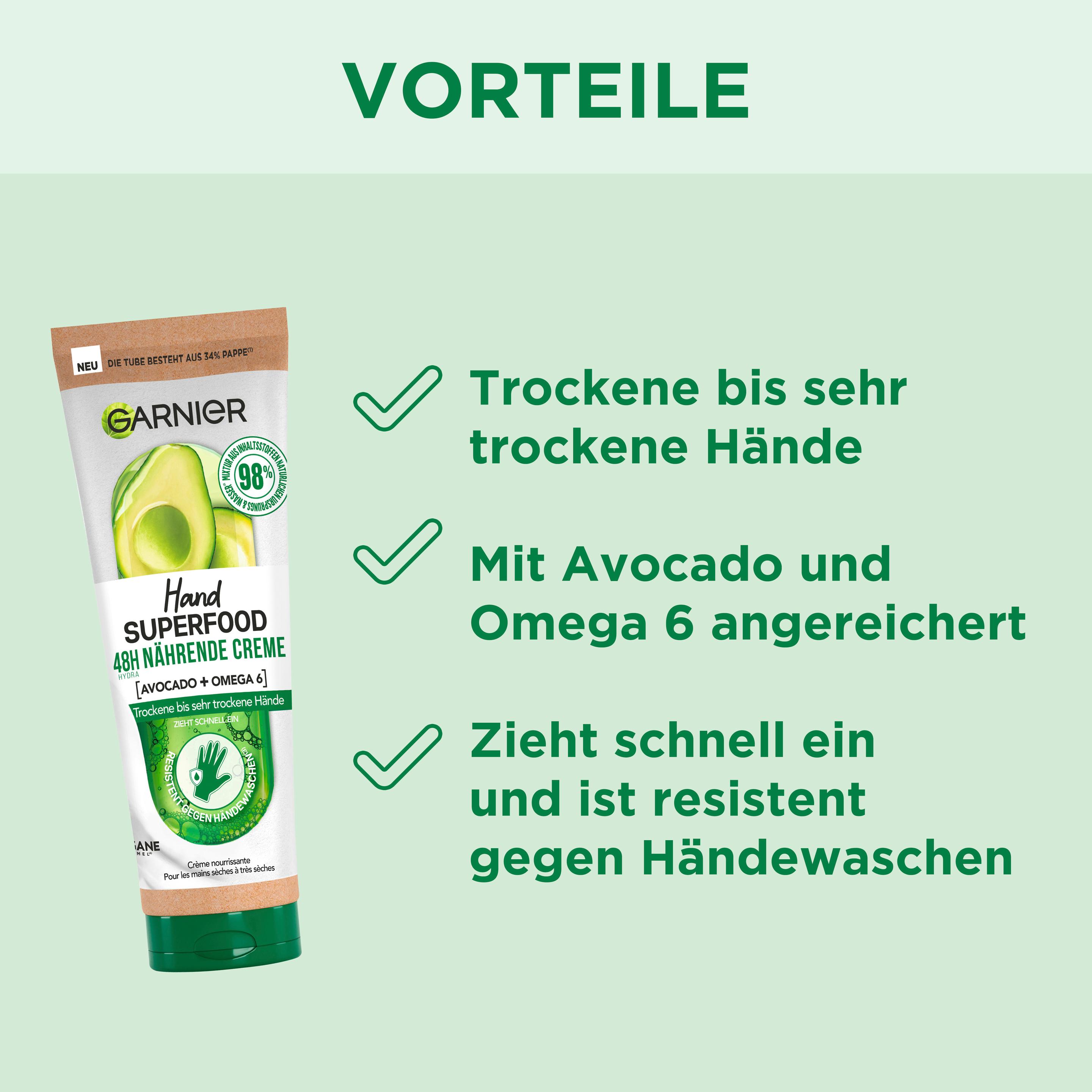 Produktbild Garnier Hand Superfood Handcreme AVOCADO 8 von 10