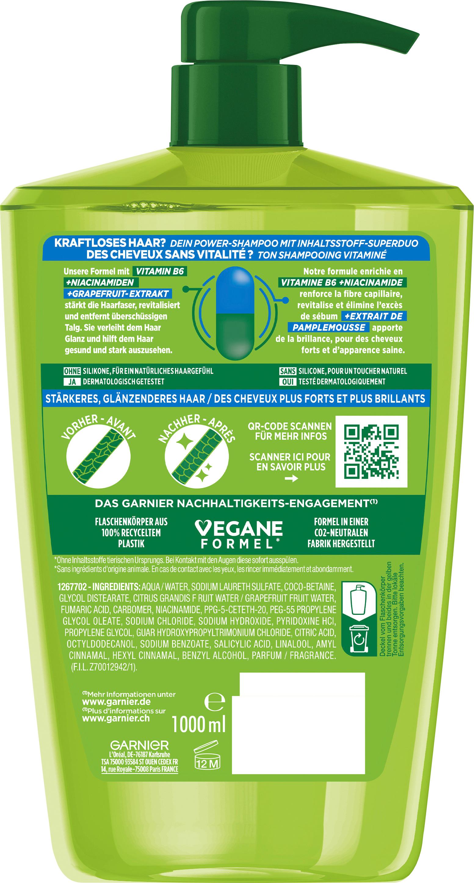 Produktbild Garnier Fructis Kraft&Glanz Shampoo 2 von 8