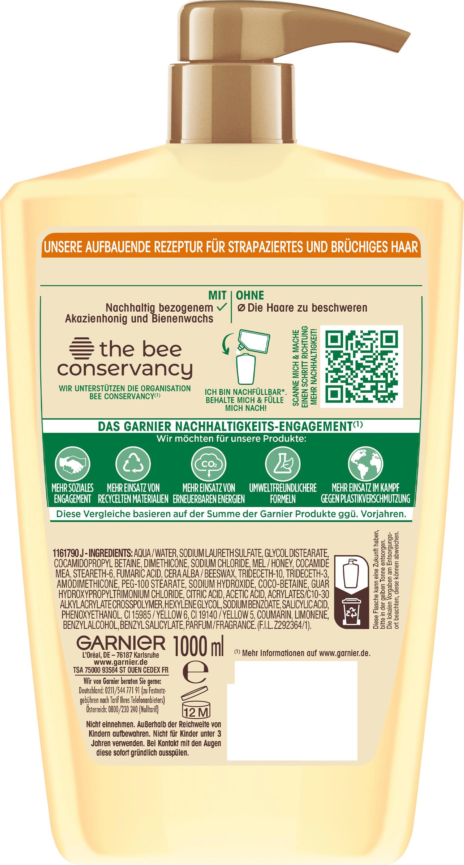 Produktbild Garnier Wahre Schätze Reparierendes Shampoo Honig Schätze Nachfüllbar 2 von 2