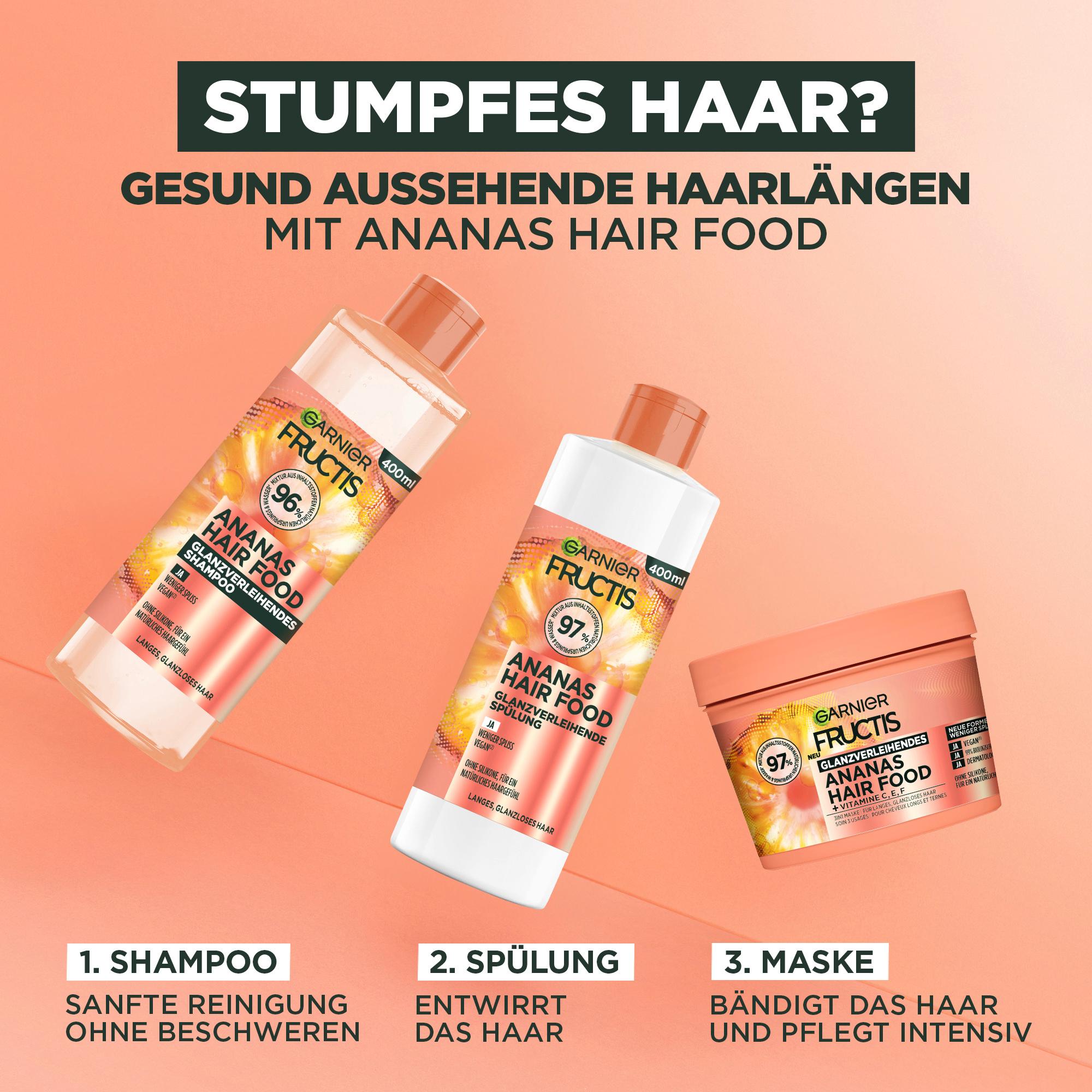 Produktbild Garnier Fructis Maske Hairfood Ananas 5 von 8