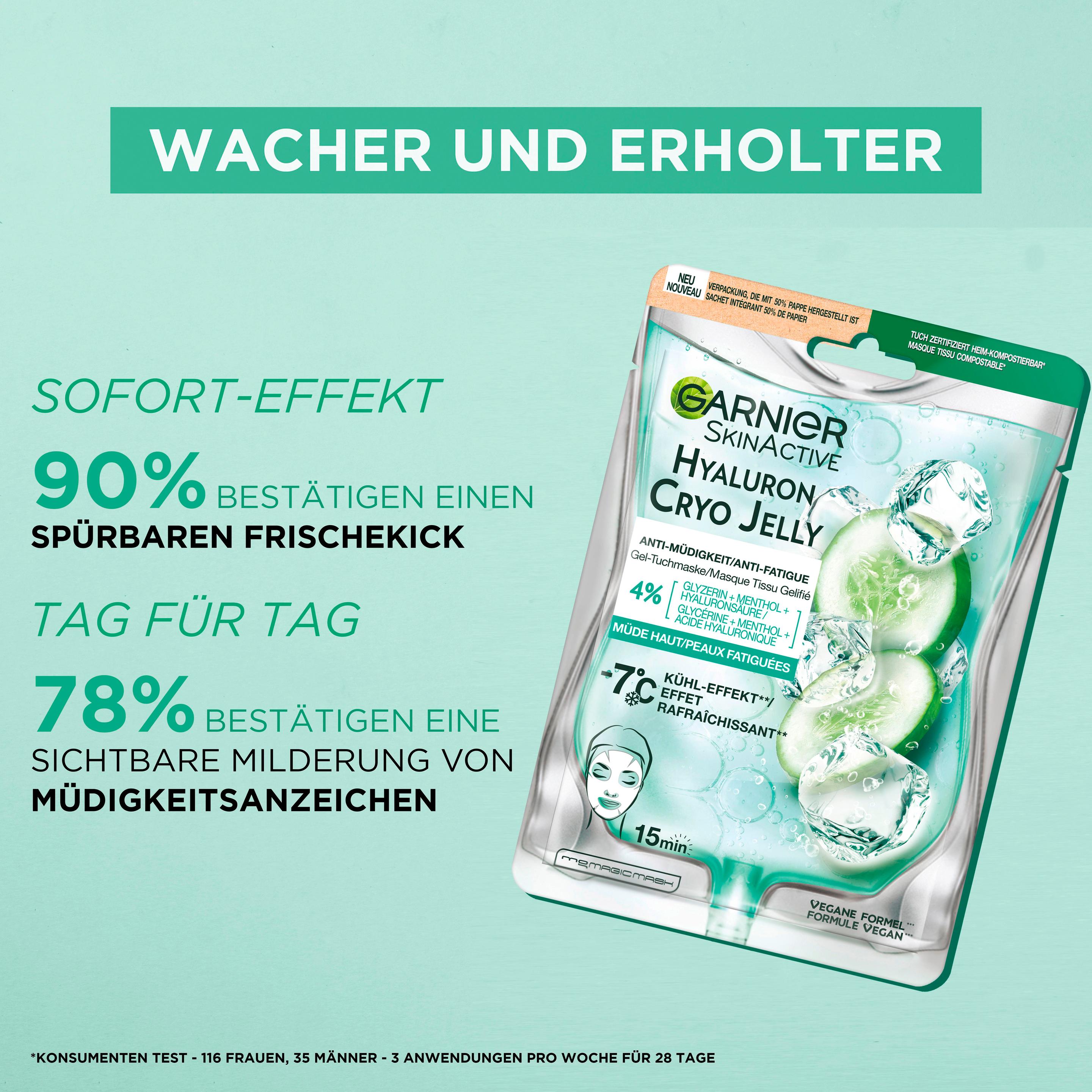 Produktbild Garnier Skin Active Hyaluron Cryo Jelly Tuchmaske 4 von 7