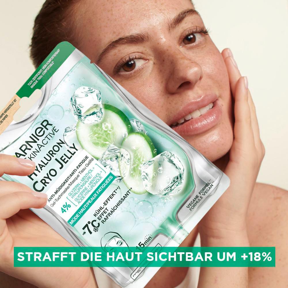 Produktbild Garnier Skin Active Hyaluron Cryo Jelly Tuchmaske 3 von 7