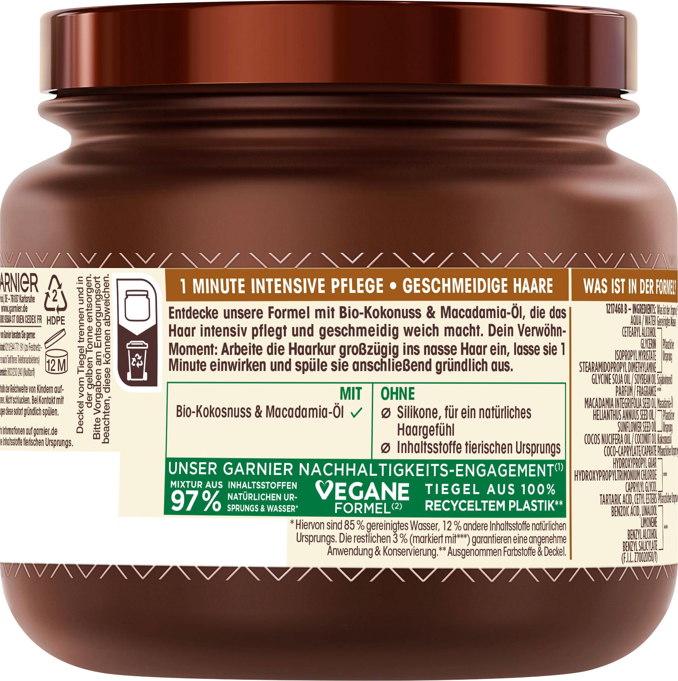 Produktbild Garnier Wahre Schätze Haarkur Hair Remedy Coco Milk 2 von 15