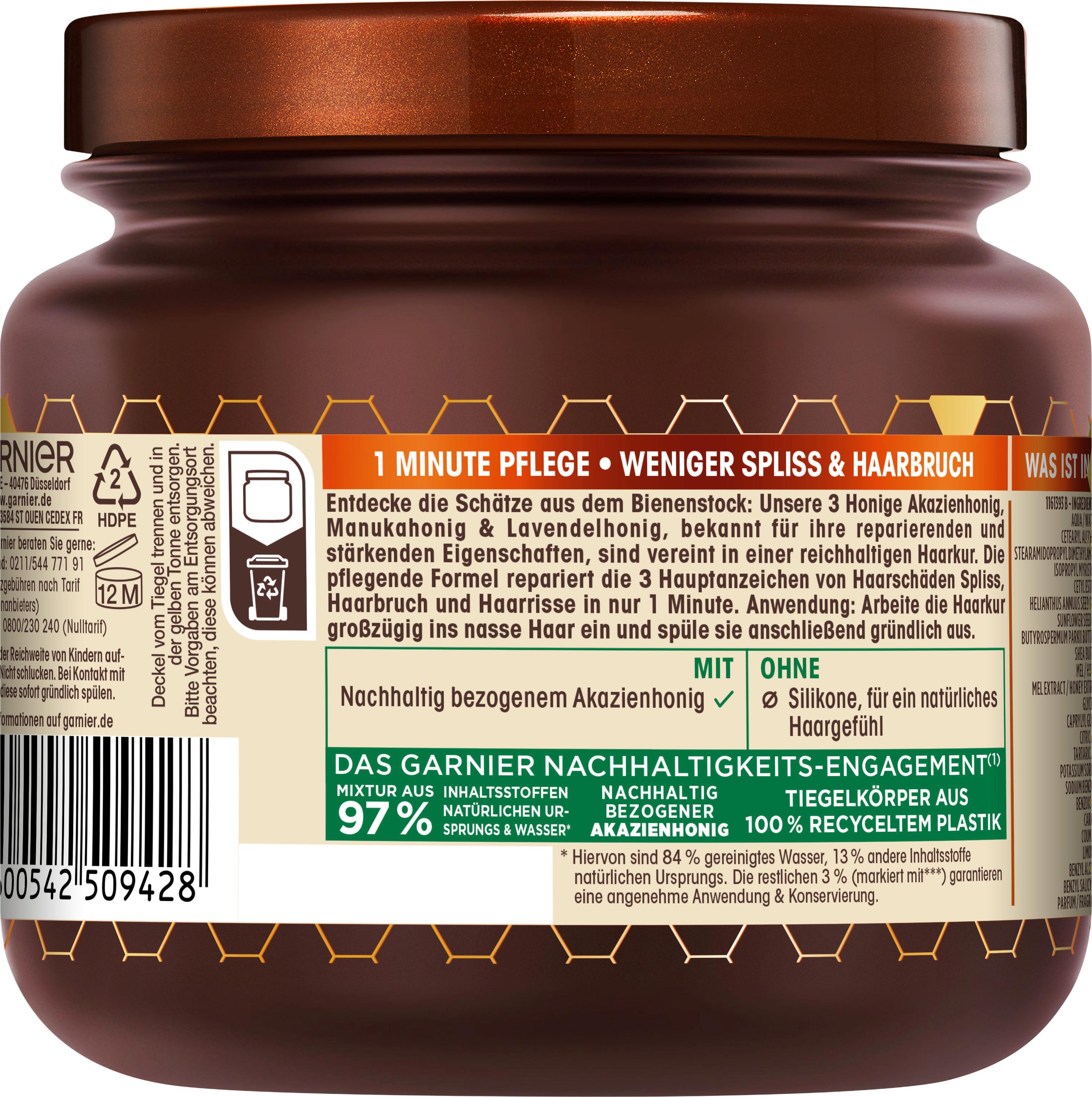 Produktbild Garnier Wahre Schätze Haarkur Hair Remedy Honey Treasure 2 von 10