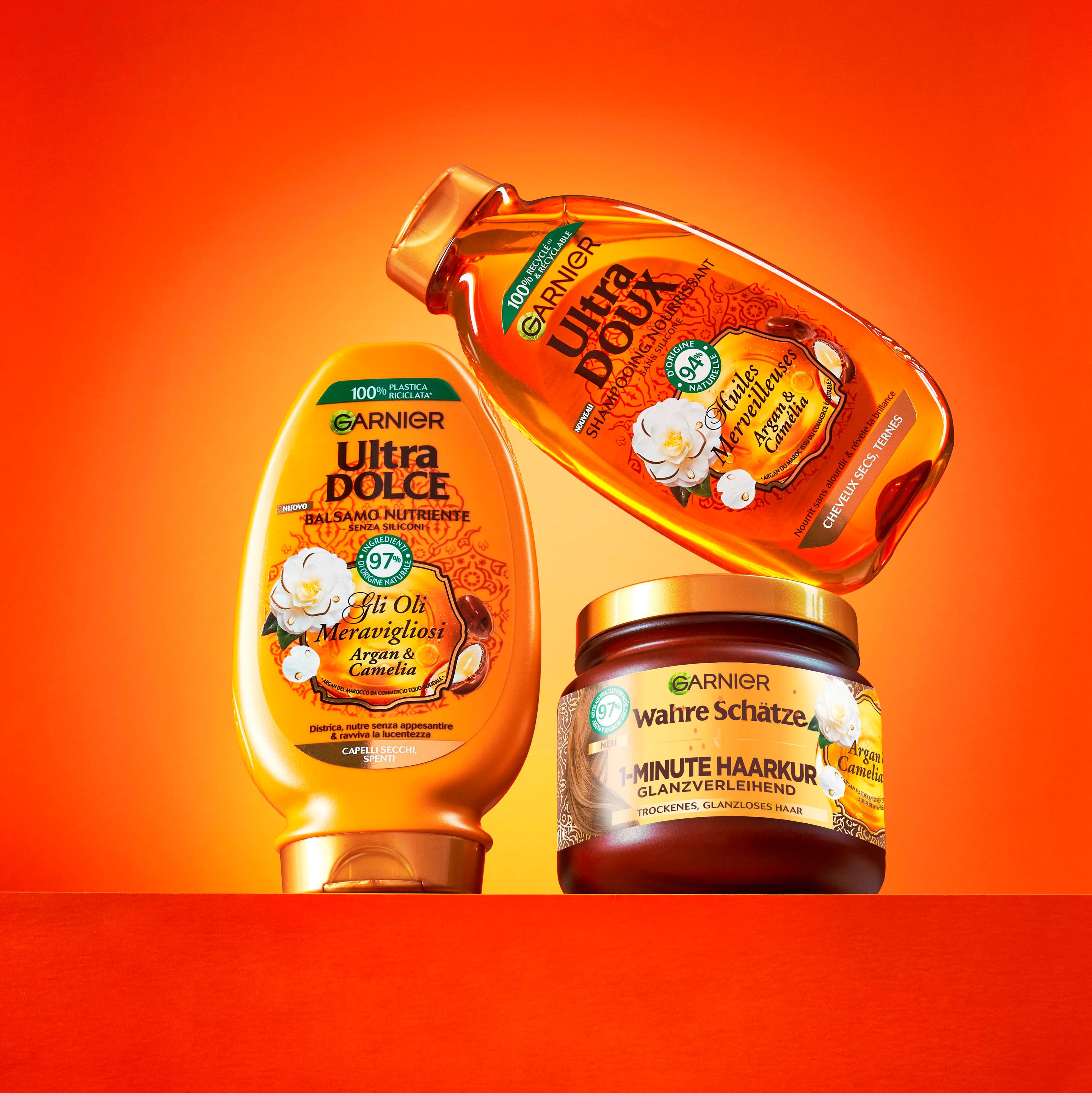 Produktbild Garnier Wahre Schätze Haarkur Hair Remedy Argan Camelia 6 von 7