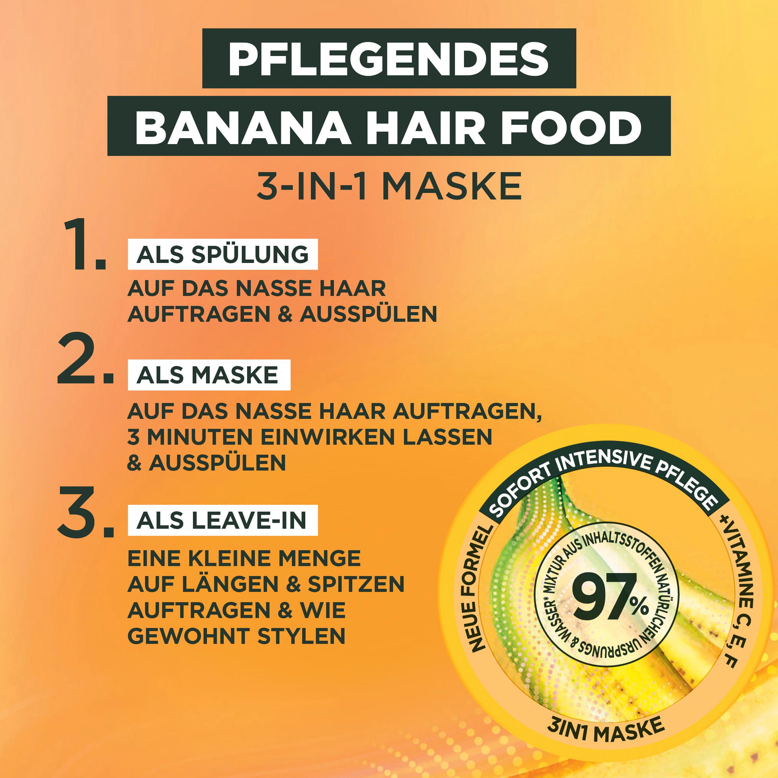 Produktbild Garnier Fructis Maske Hairfood Banane 7 von 9