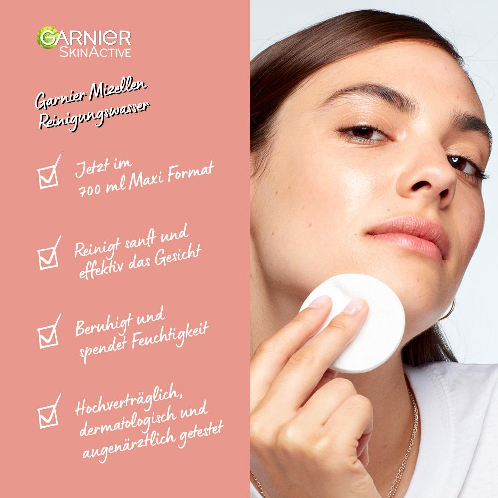 Produktbild Garnier Skin Active Mizellenwasser Rose Maxi 3 von 4