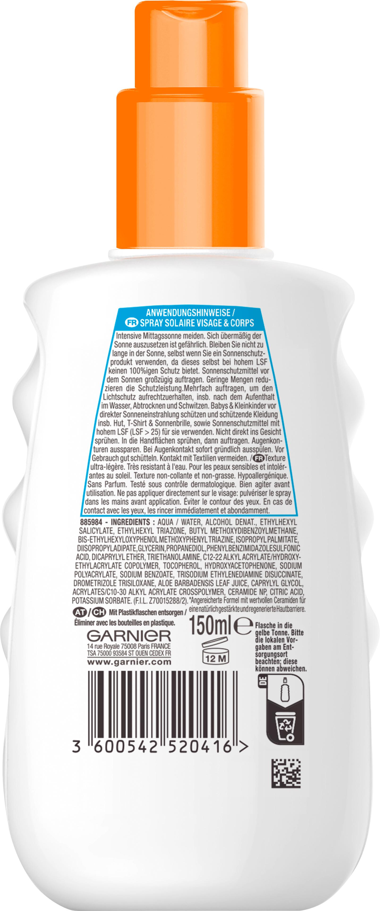 Produktbild Garnier Ambre Solaire Sensitive expert+ Sonnenspray LSF50+ 2 von 5