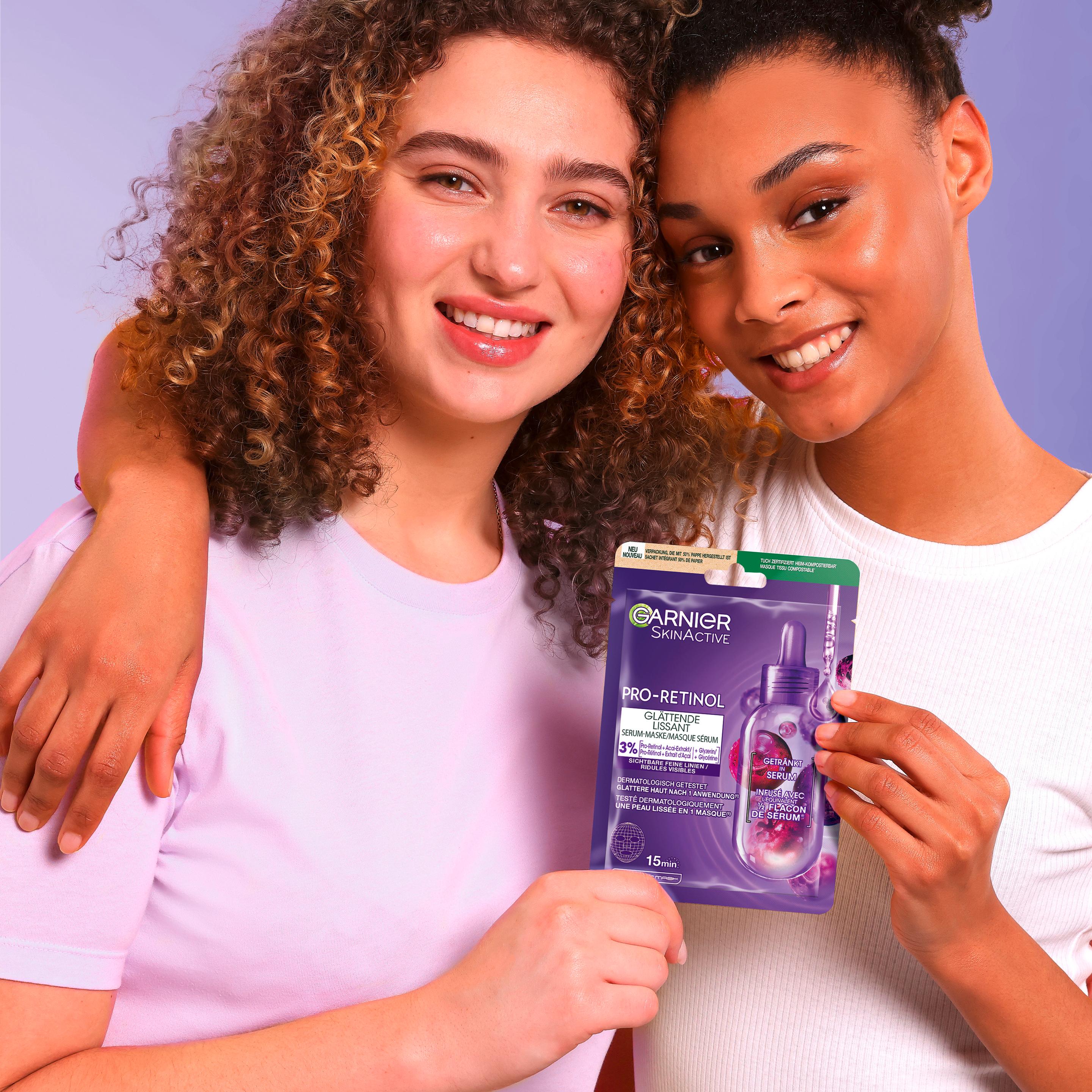 Produktbild GARNIER Pro-Retinol Glättende Serum-Maske 8 von 13