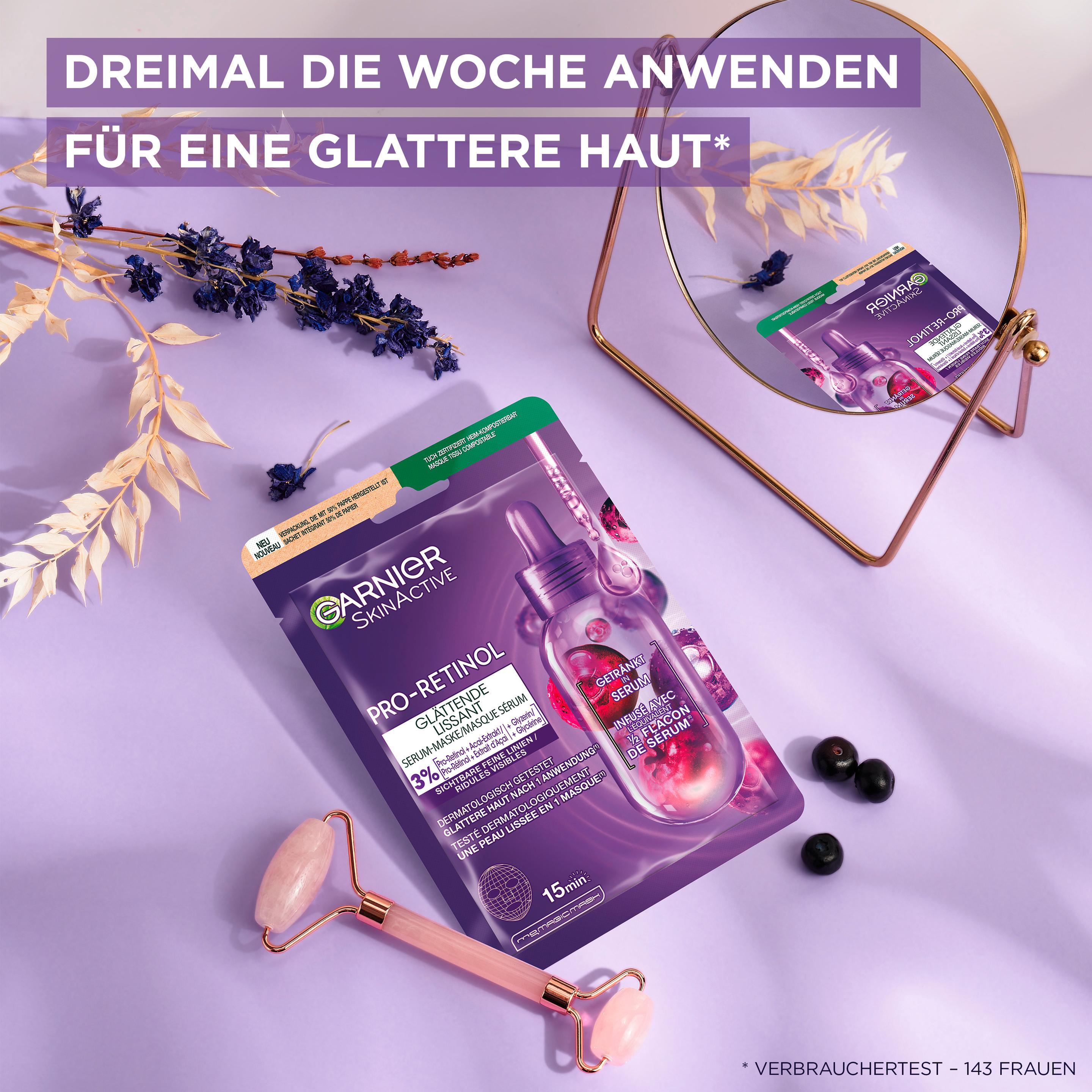 Produktbild GARNIER Pro-Retinol Glättende Serum-Maske 11 von 13