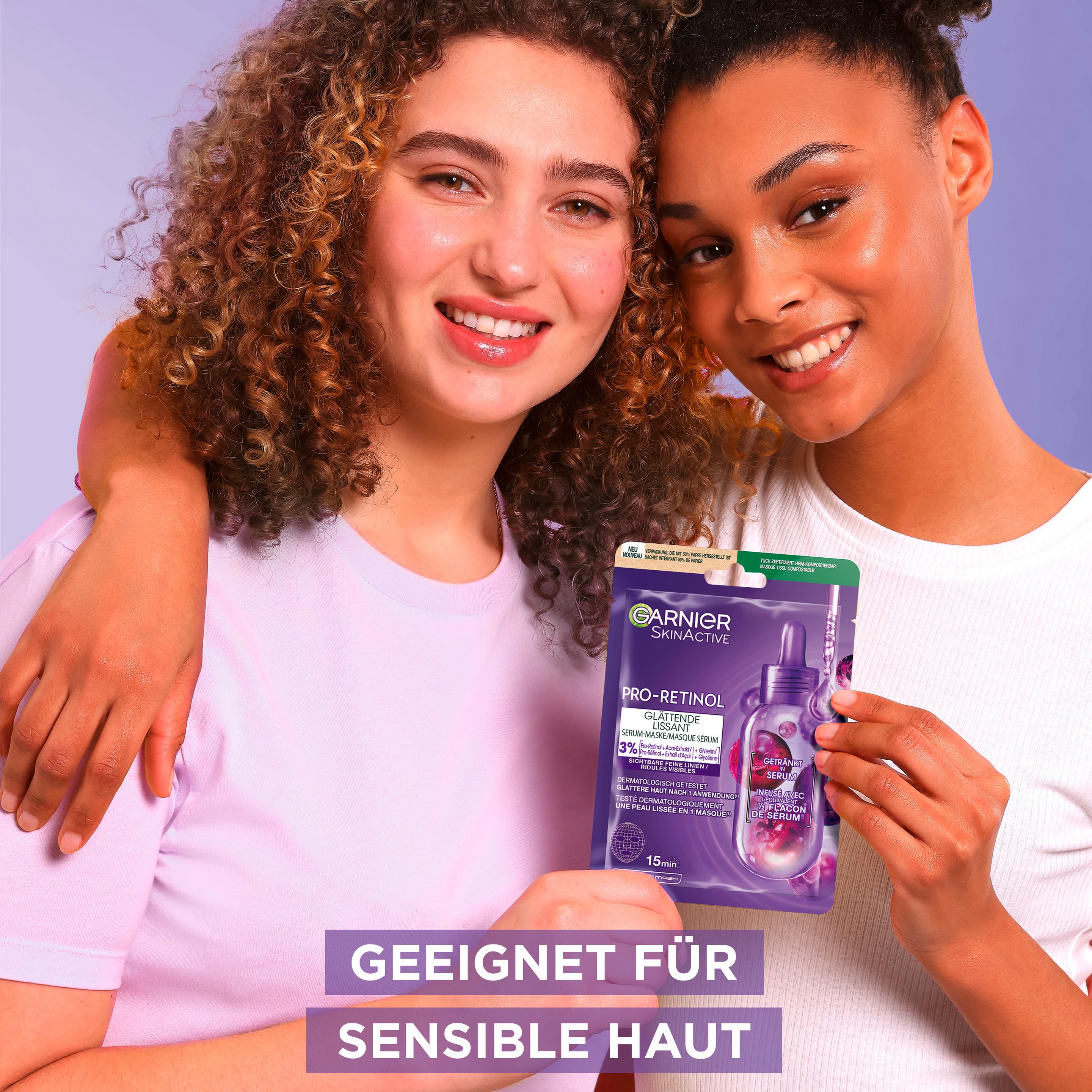 Produktbild GARNIER Pro-Retinol Glättende Serum-Maske 6 von 13