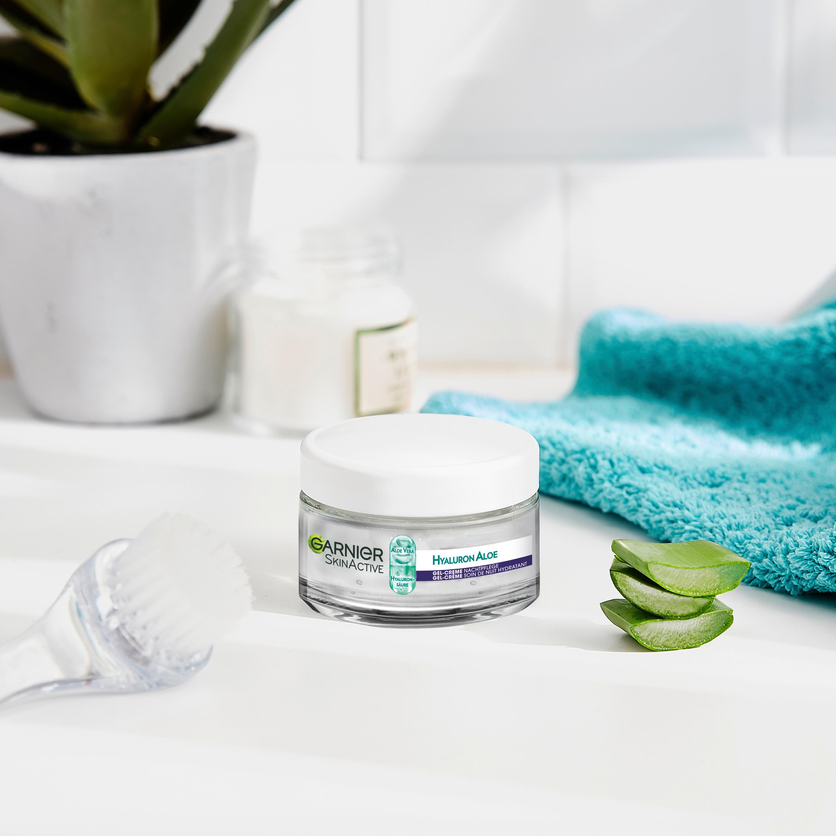 Produktbild Garnier Skin Active Hyaluron Aloe Nacht Gel Creme 10 von 14