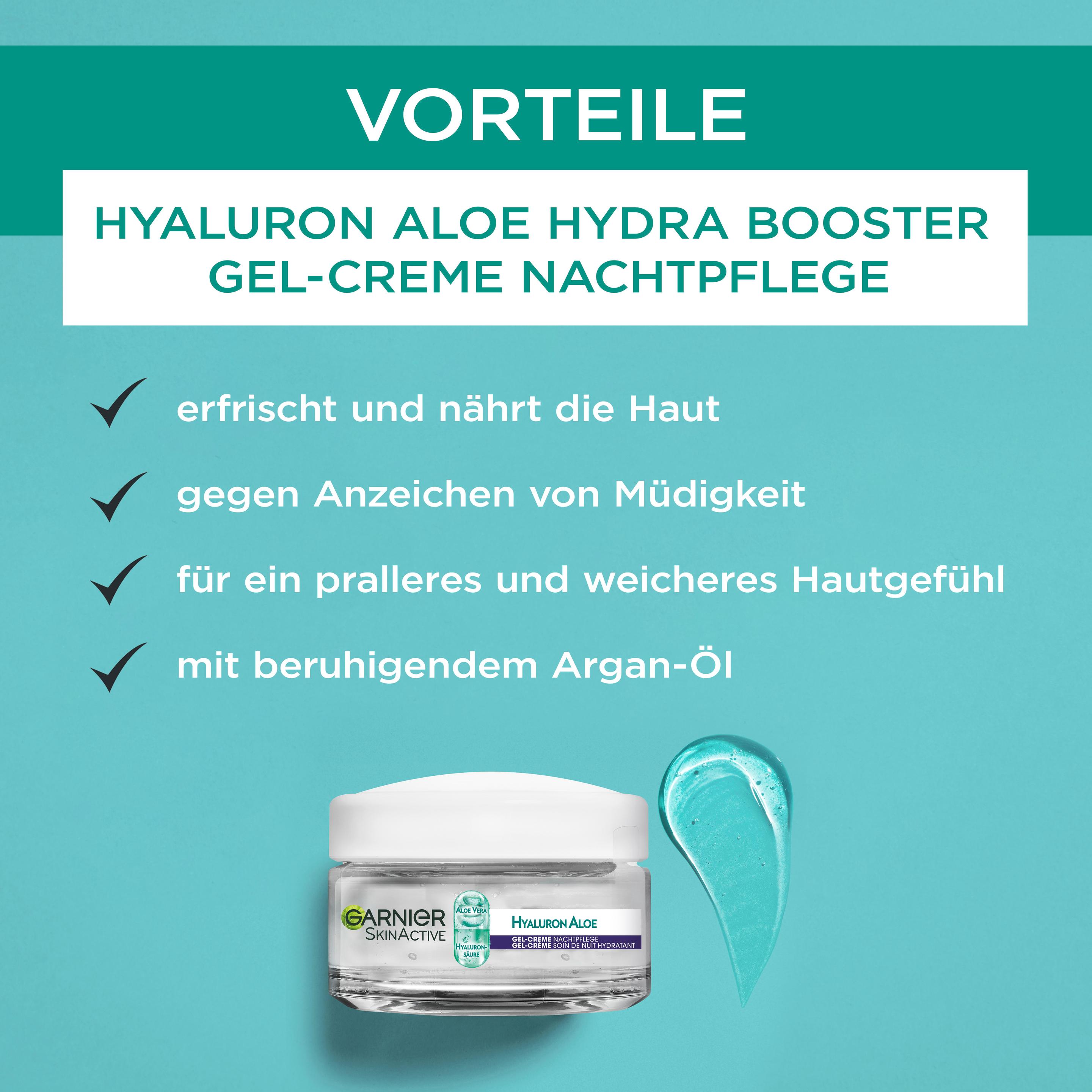 Produktbild Garnier Skin Active Hyaluron Aloe Nacht Gel Creme 6 von 14
