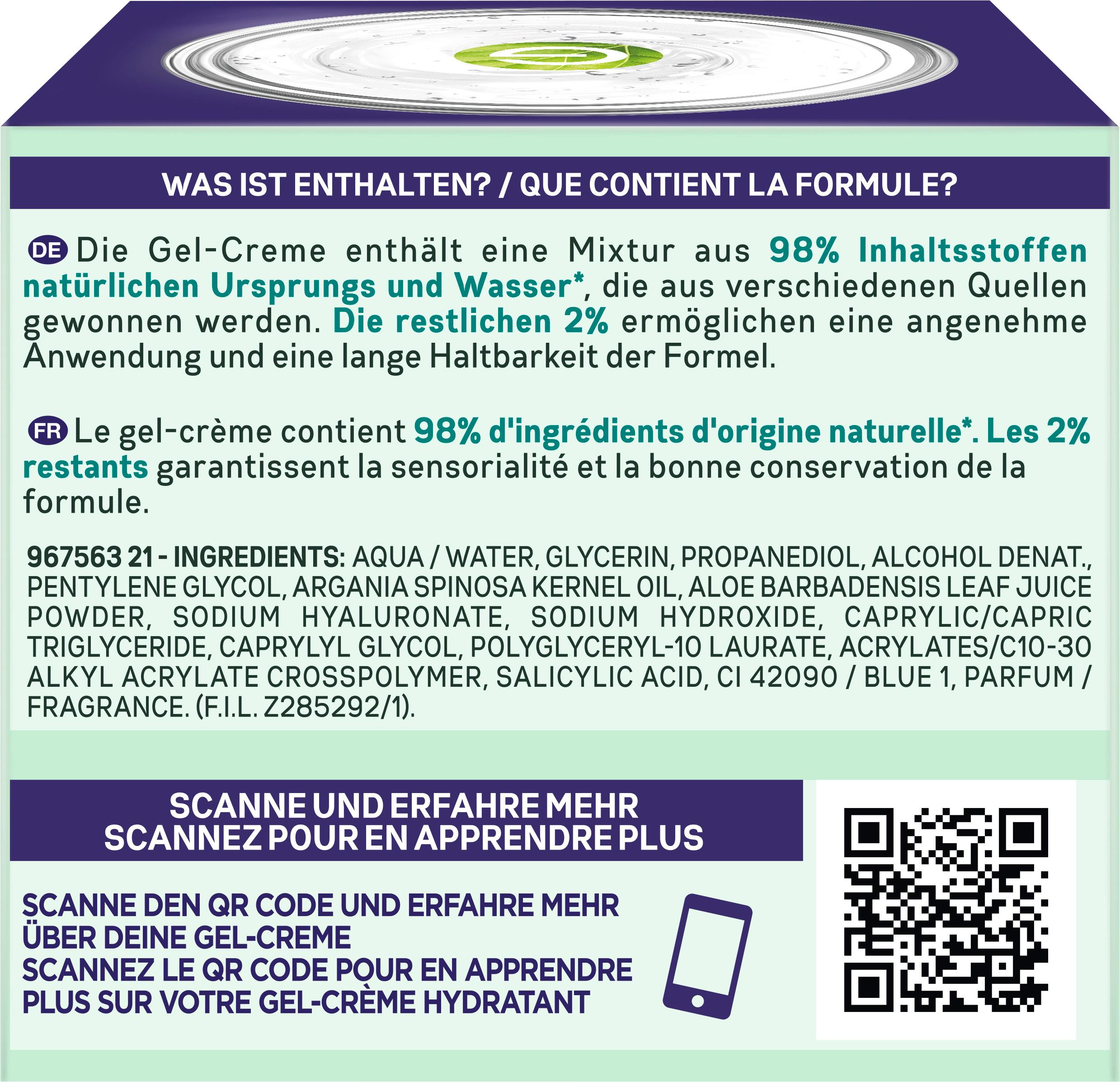 Produktbild Garnier Skin Active Hyaluron Aloe Nacht Gel Creme 5 von 14