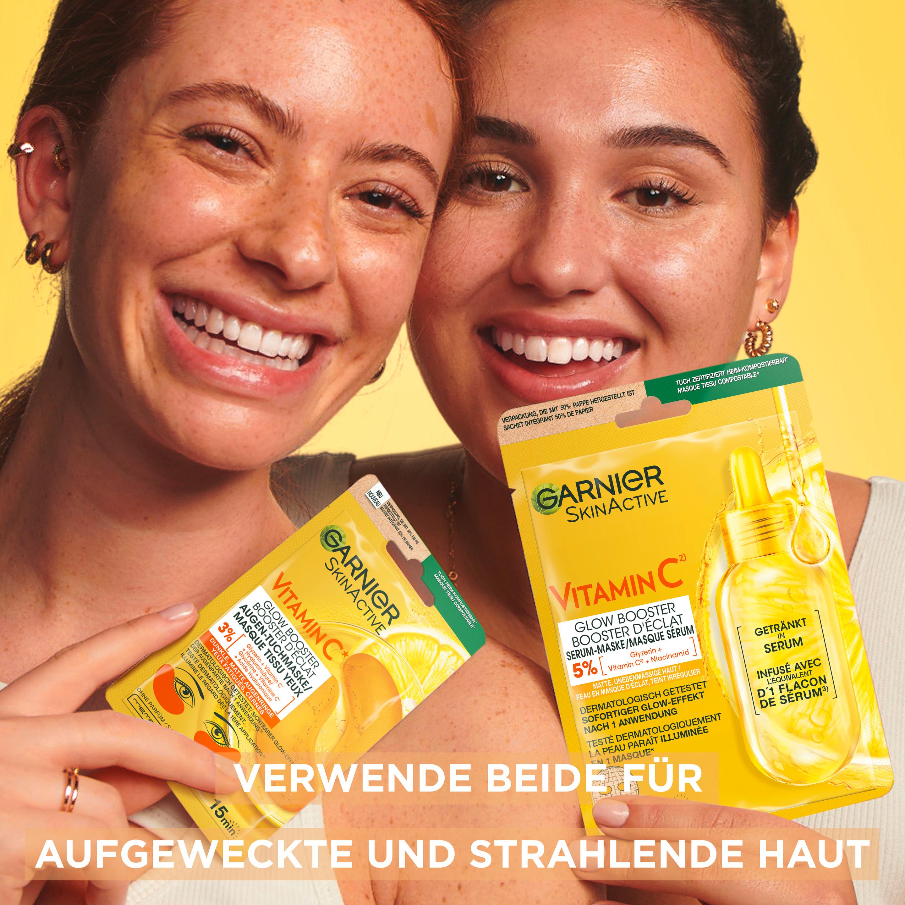 Produktbild Garnier SkinActive Vitamin C Glow Booster Augen-Tuchmaske 7 von 10