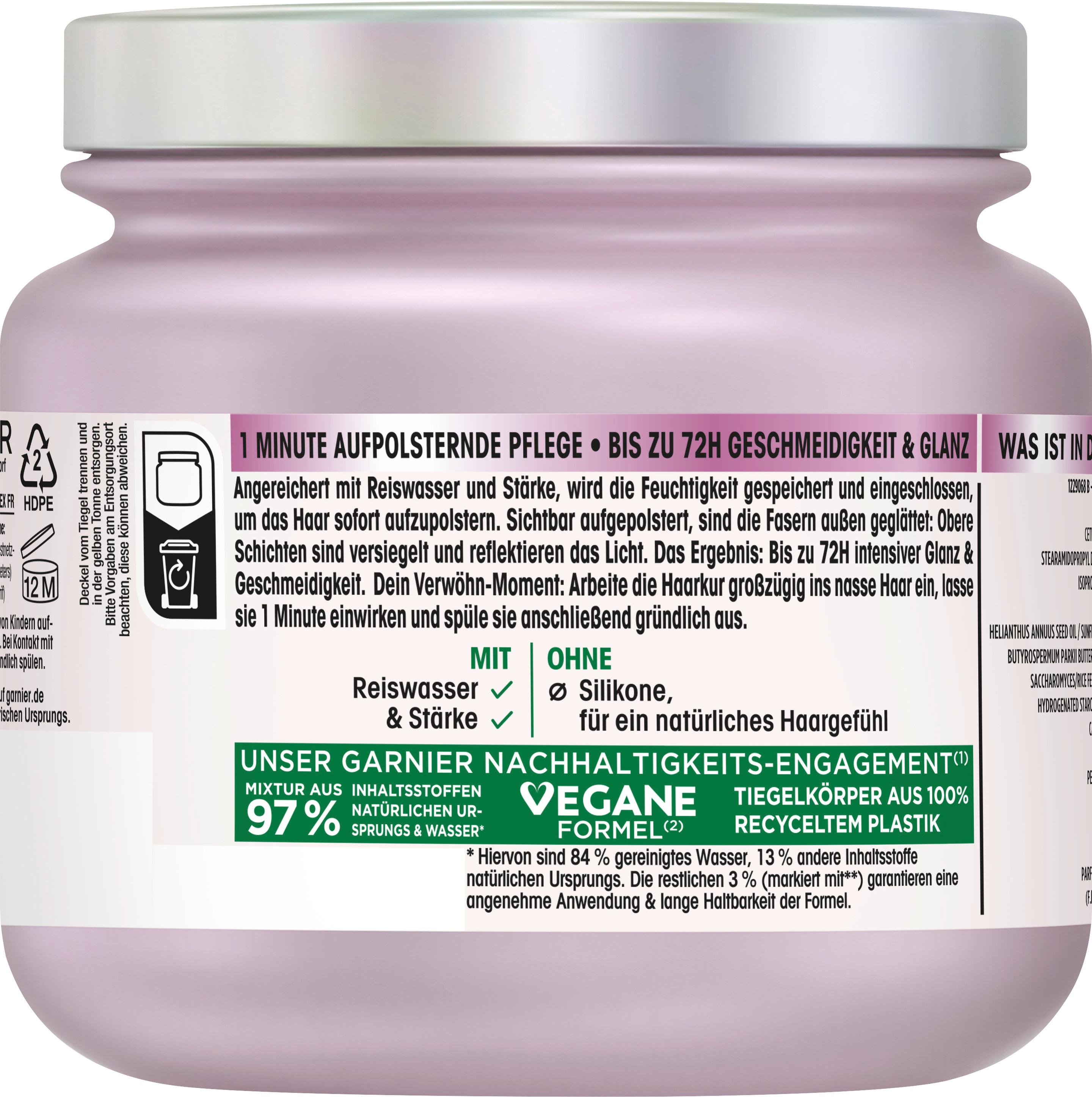 Produktbild Garnier Wahre Schätze Haarkur 1-Minute Reiswasser Ritual&Stärke 2 von 6