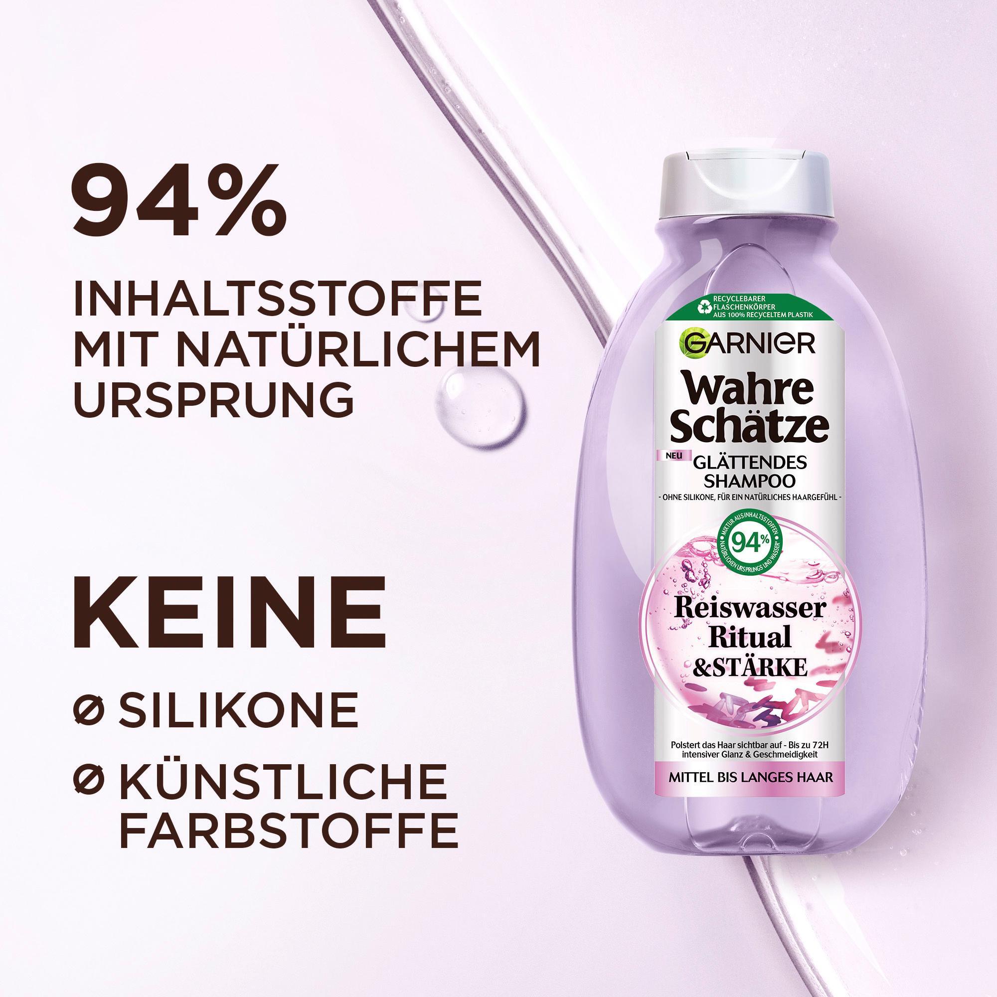 Produktbild Garnier Wahre Schätze Glättendes Shampoo Reiswasser Ritual&Stärke 5 von 6