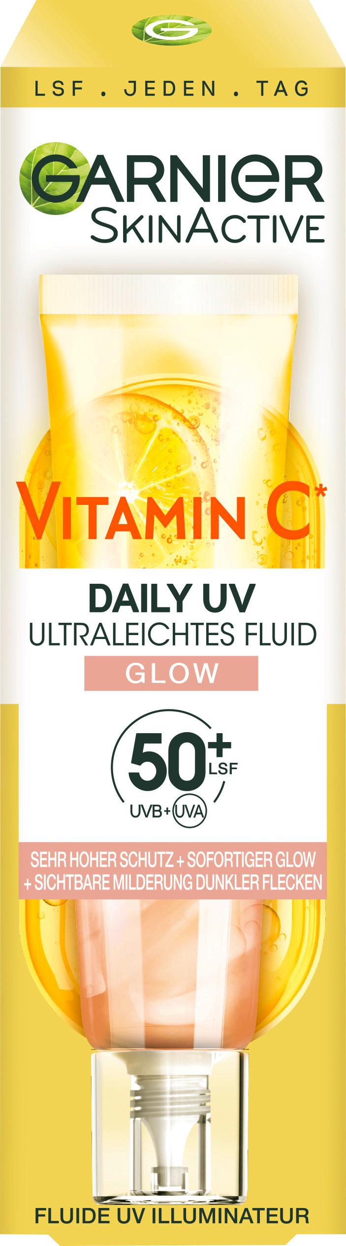 Garnier SkinActive Vitamin C Tägliches Sonnenfluid Glow LSF 50+