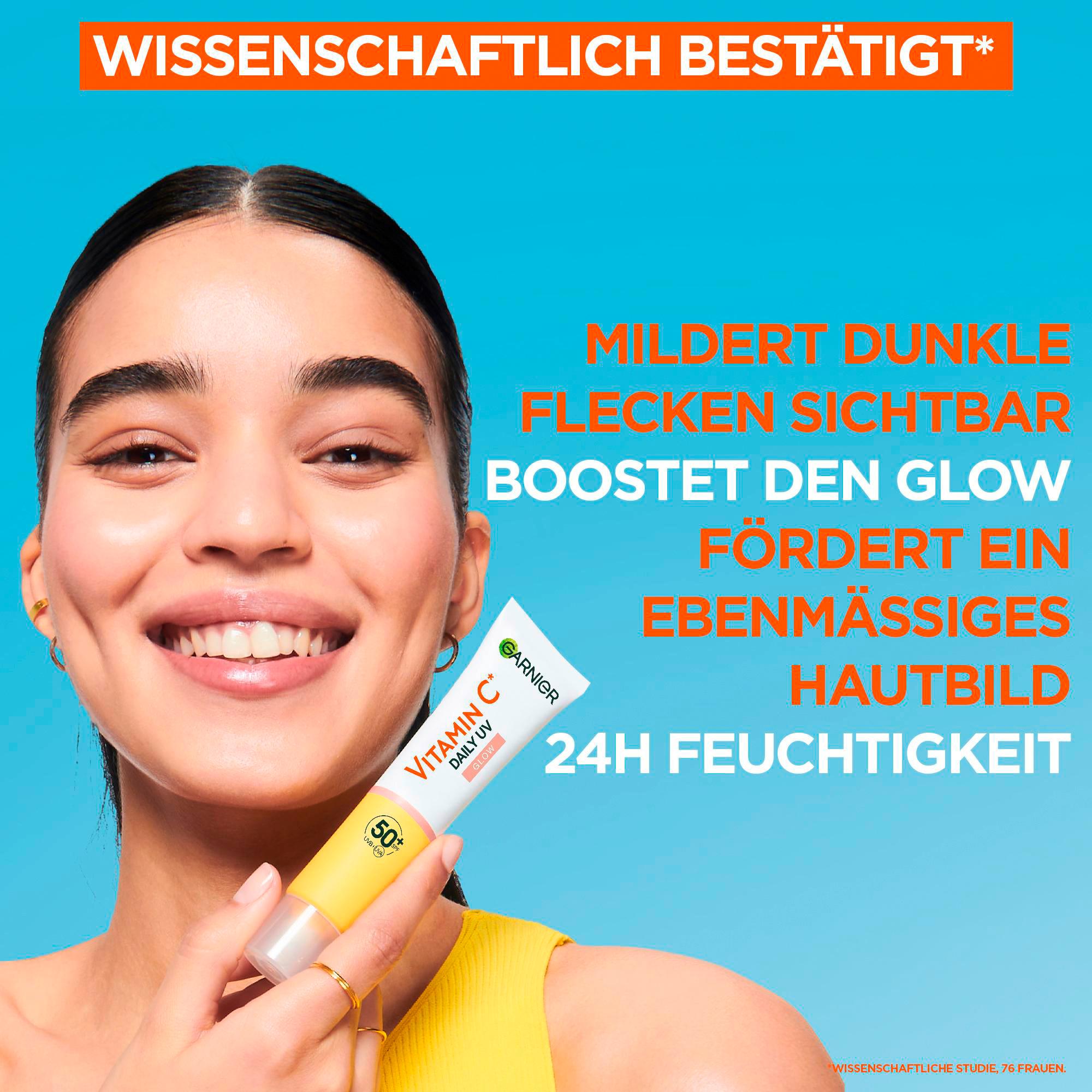 Produktbild Garnier SkinActive Vitamin C Tägliches Sonnenfluid Glow LSF 50+ 4 von 16