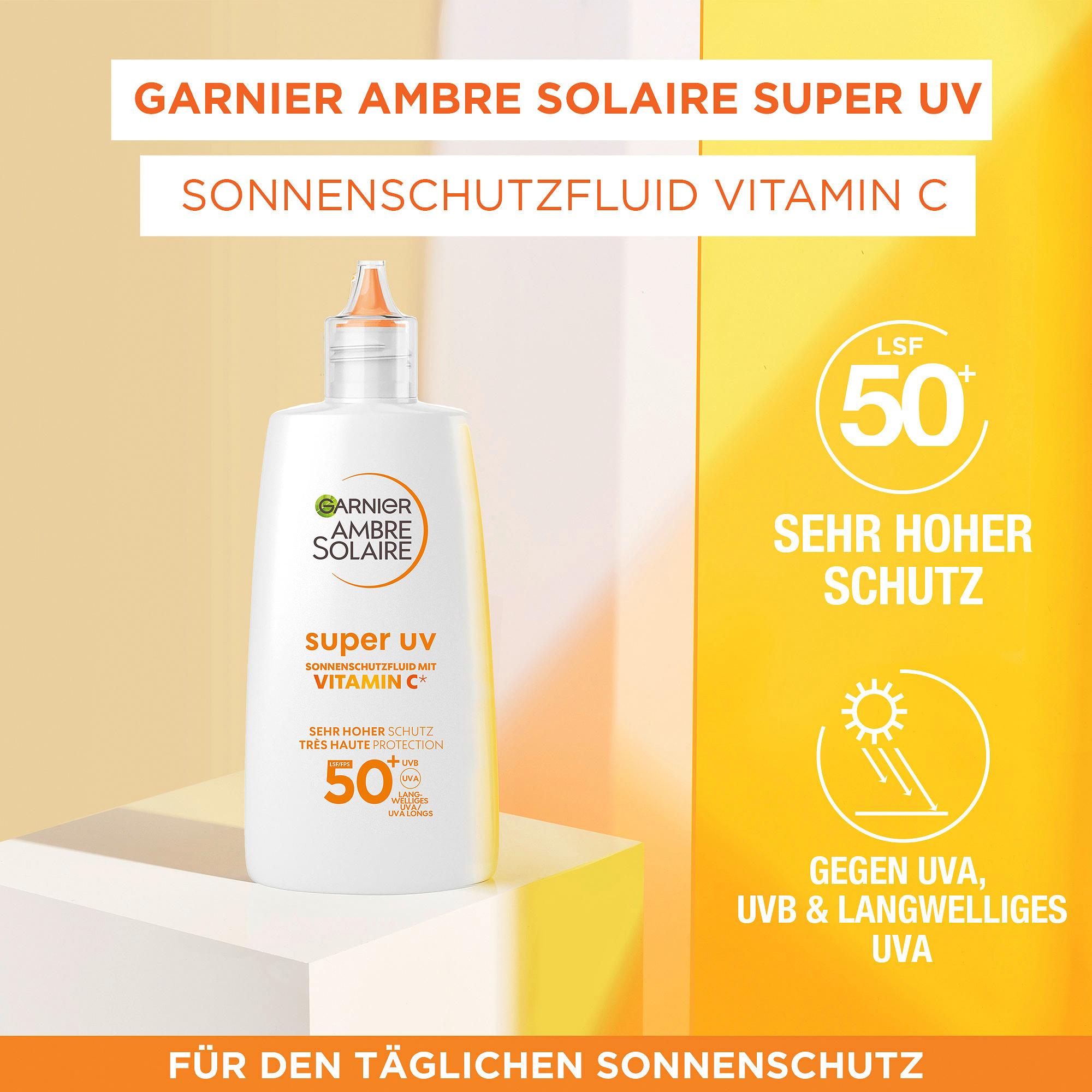 Produktbild Garnier Ambre Solaire super UV Niacinamid Sonnenschutzfluid LSF 50+ 15 von 15