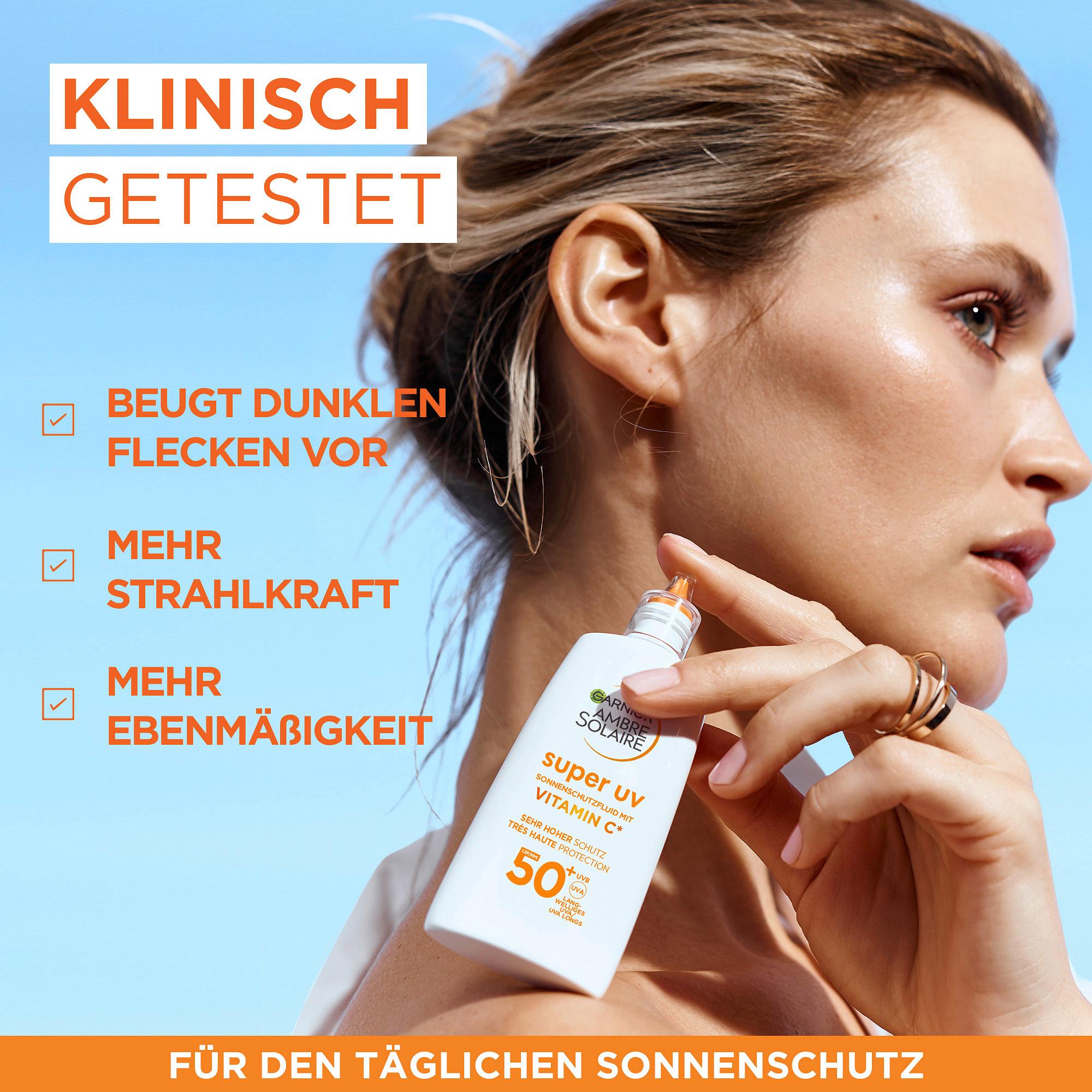 Produktbild Garnier Ambre Solaire super UV Niacinamid Sonnenschutzfluid LSF 50+ 14 von 15
