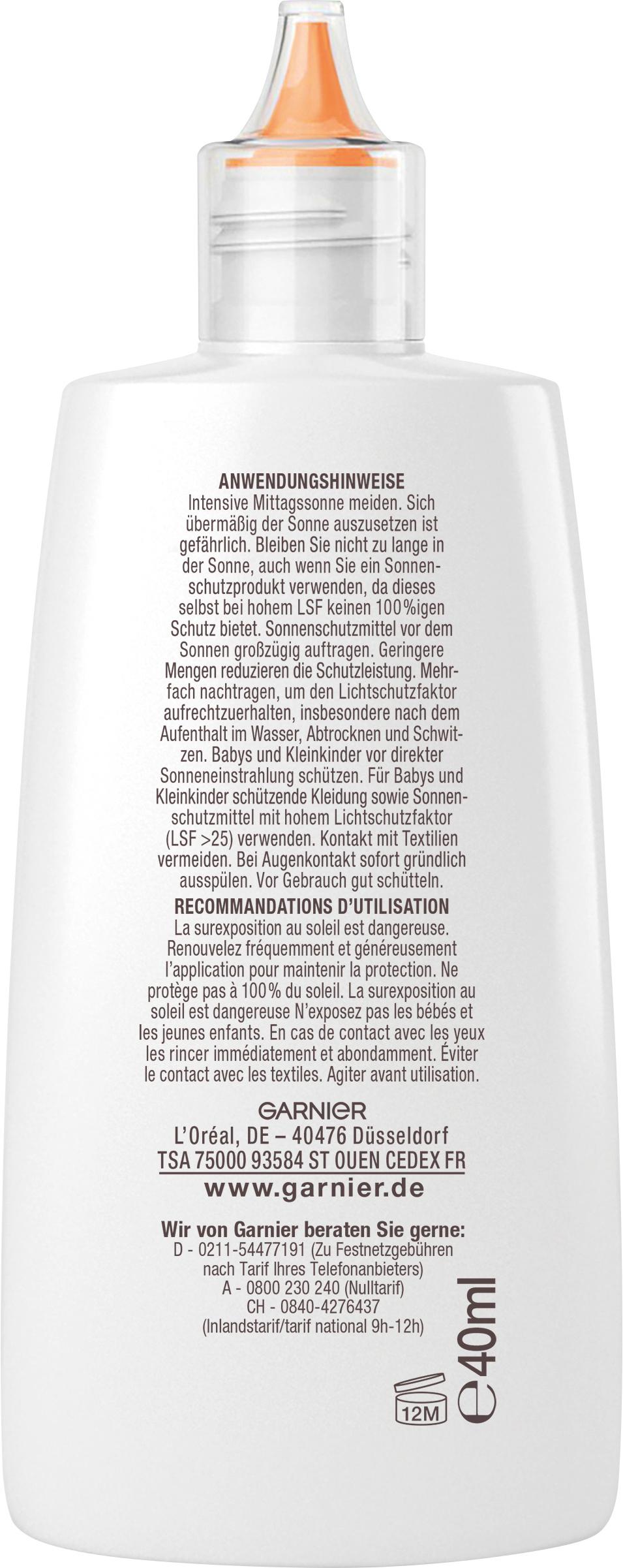 Produktbild Garnier Ambre Solaire super UV Niacinamid Sonnenschutzfluid LSF 50+ 2 von 15