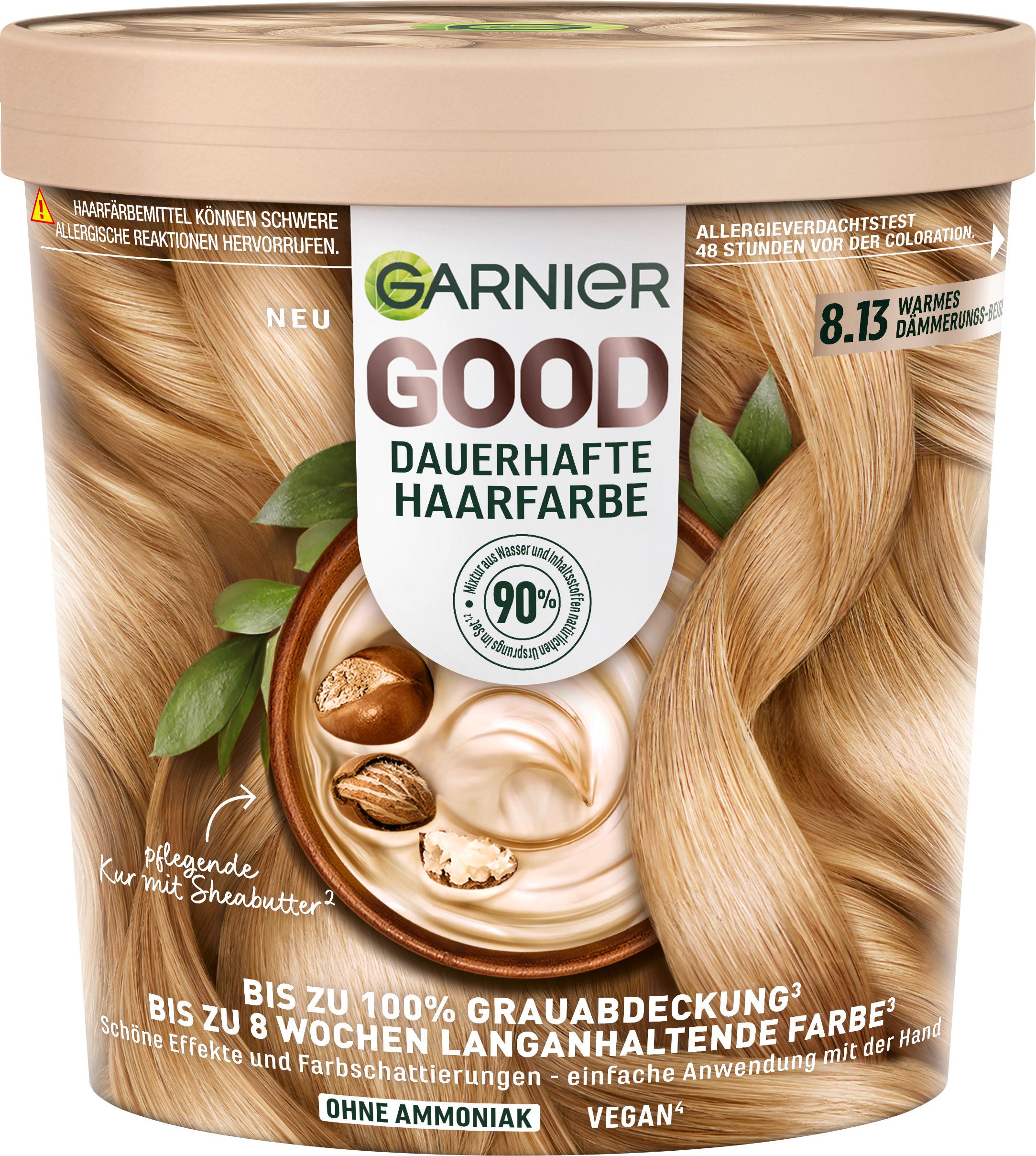 Garnier Good Dauerhafte Haarfarbe 8.13 Warmes Dämmerungs-Beige