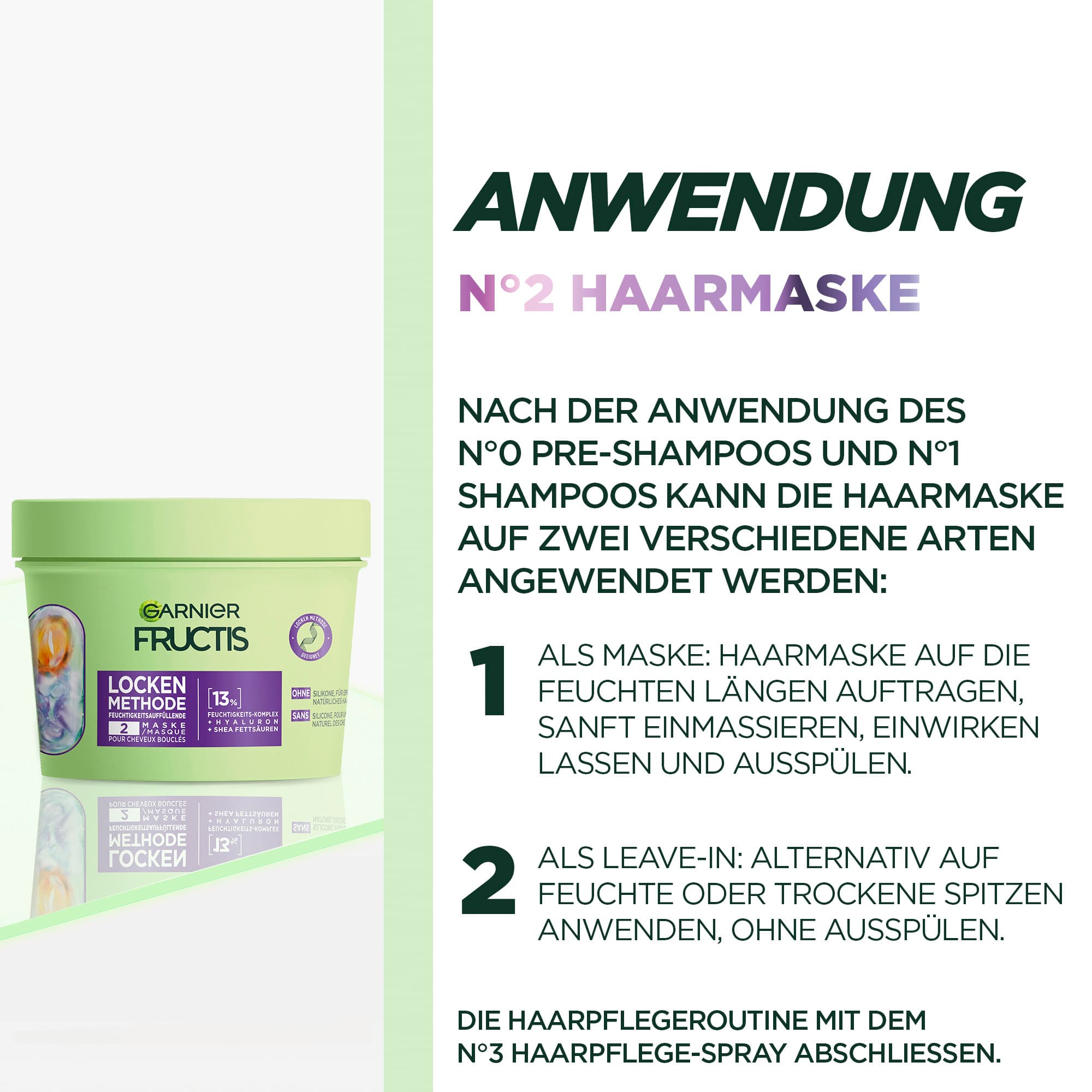 Produktbild Garnier Fructis Locken Methode Maske 5 von 8