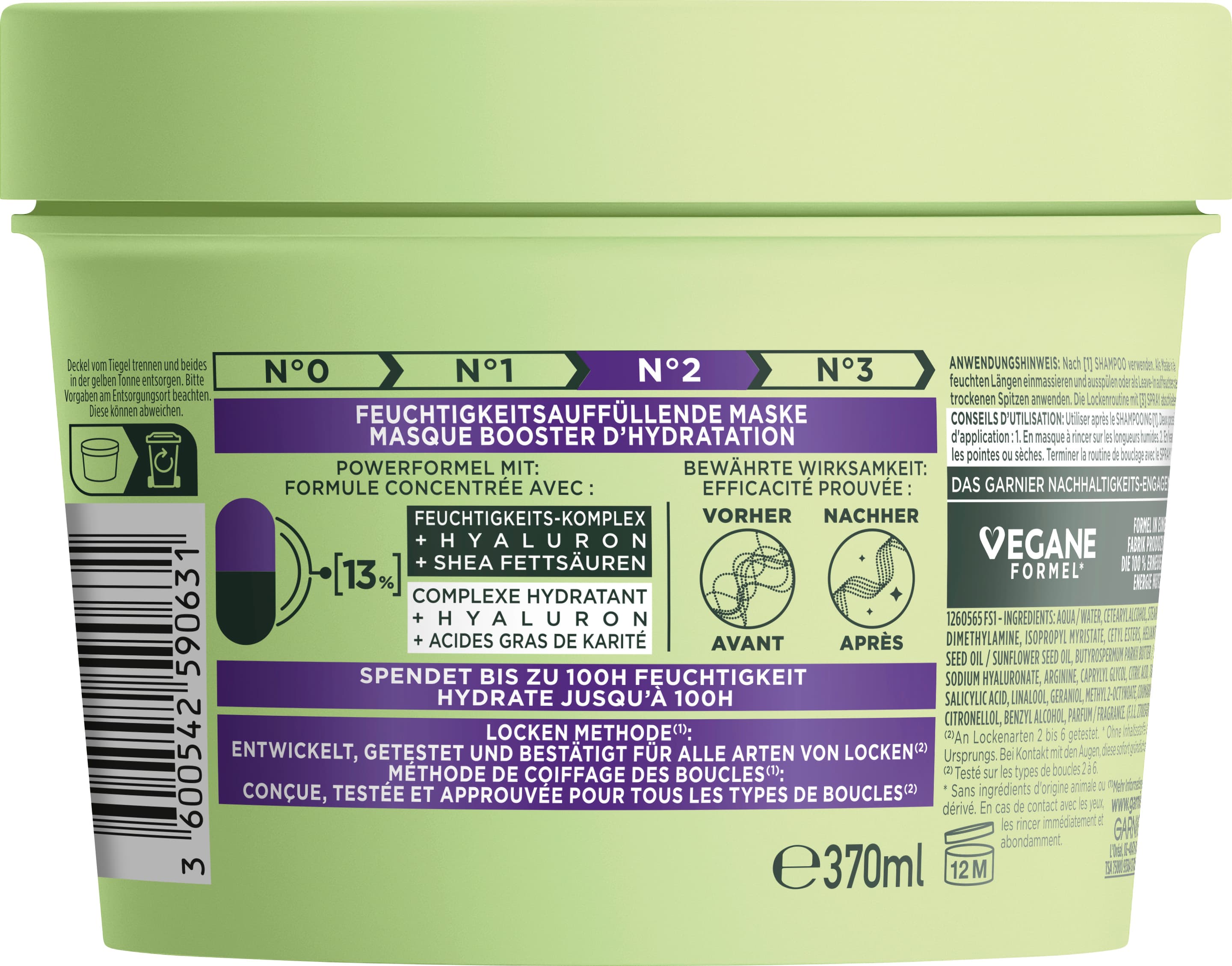 Produktbild Garnier Fructis Locken Methode Maske 2 von 8
