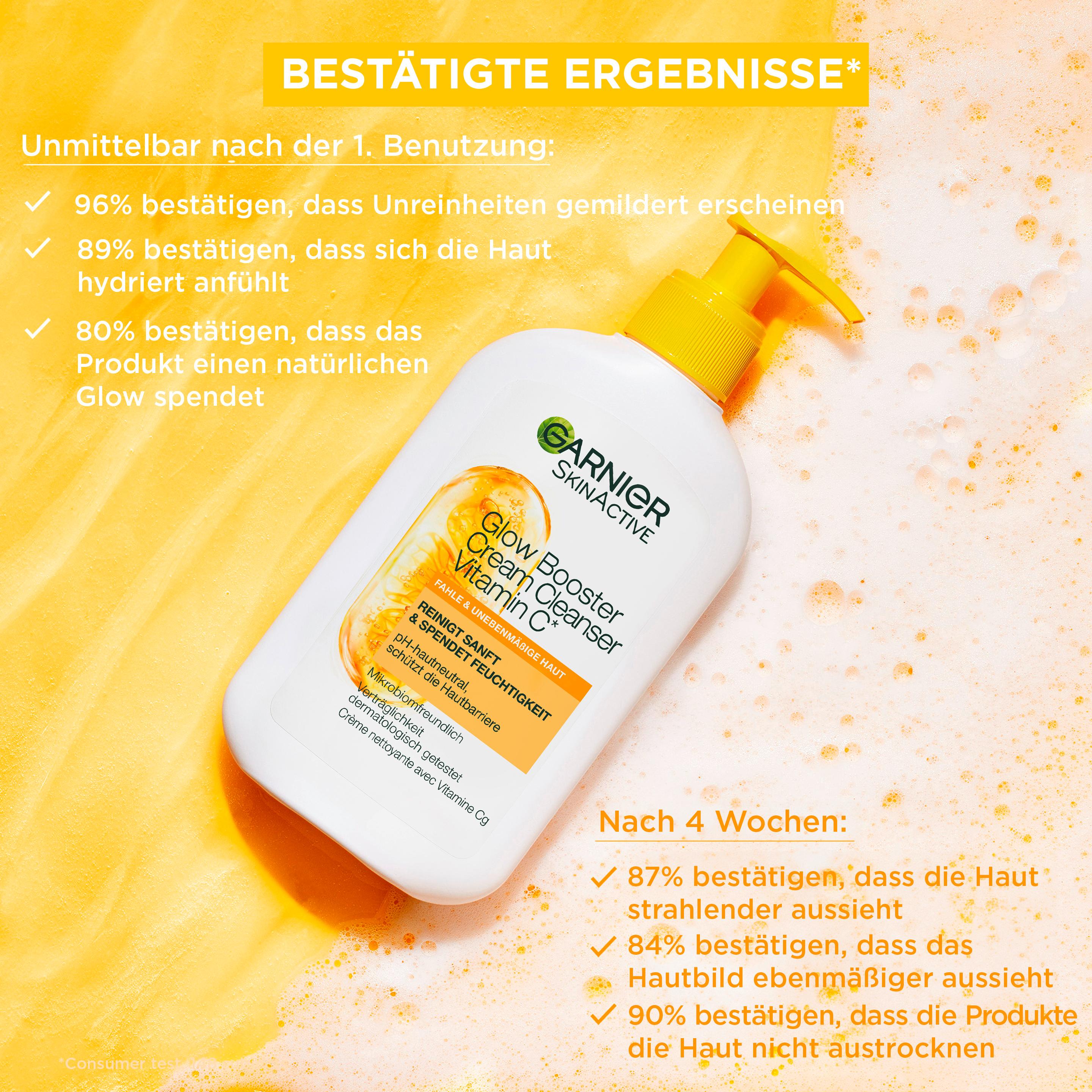 Produktbild Garnier Glow Booster Cream Cleanser Vitamin C 7 von 11
