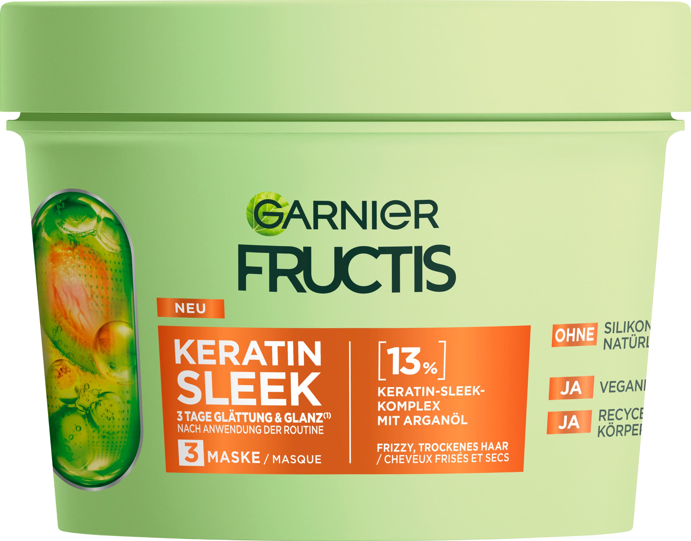Garnier Fructis Keratin Sleek Maske 