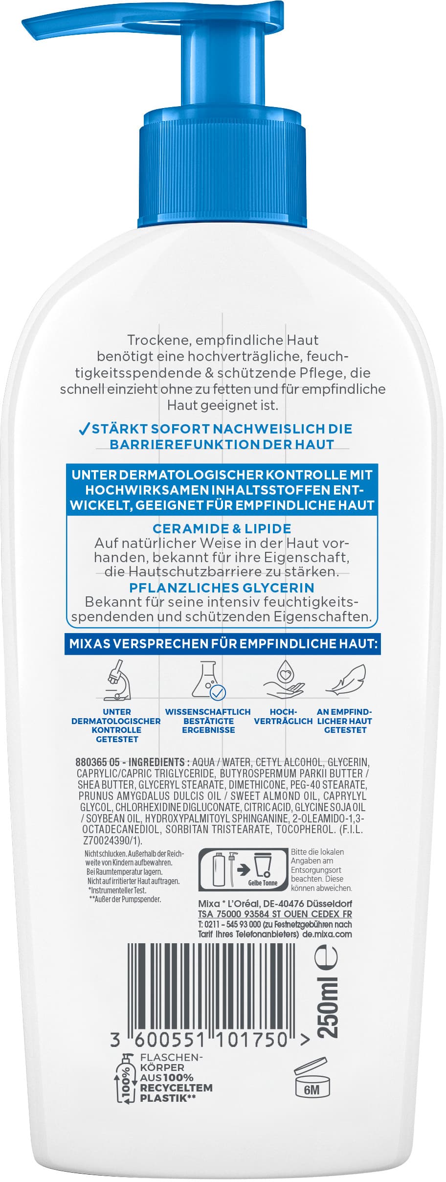 Produktbild Mixa Ceramide Protect Body Lotion 2 von 11