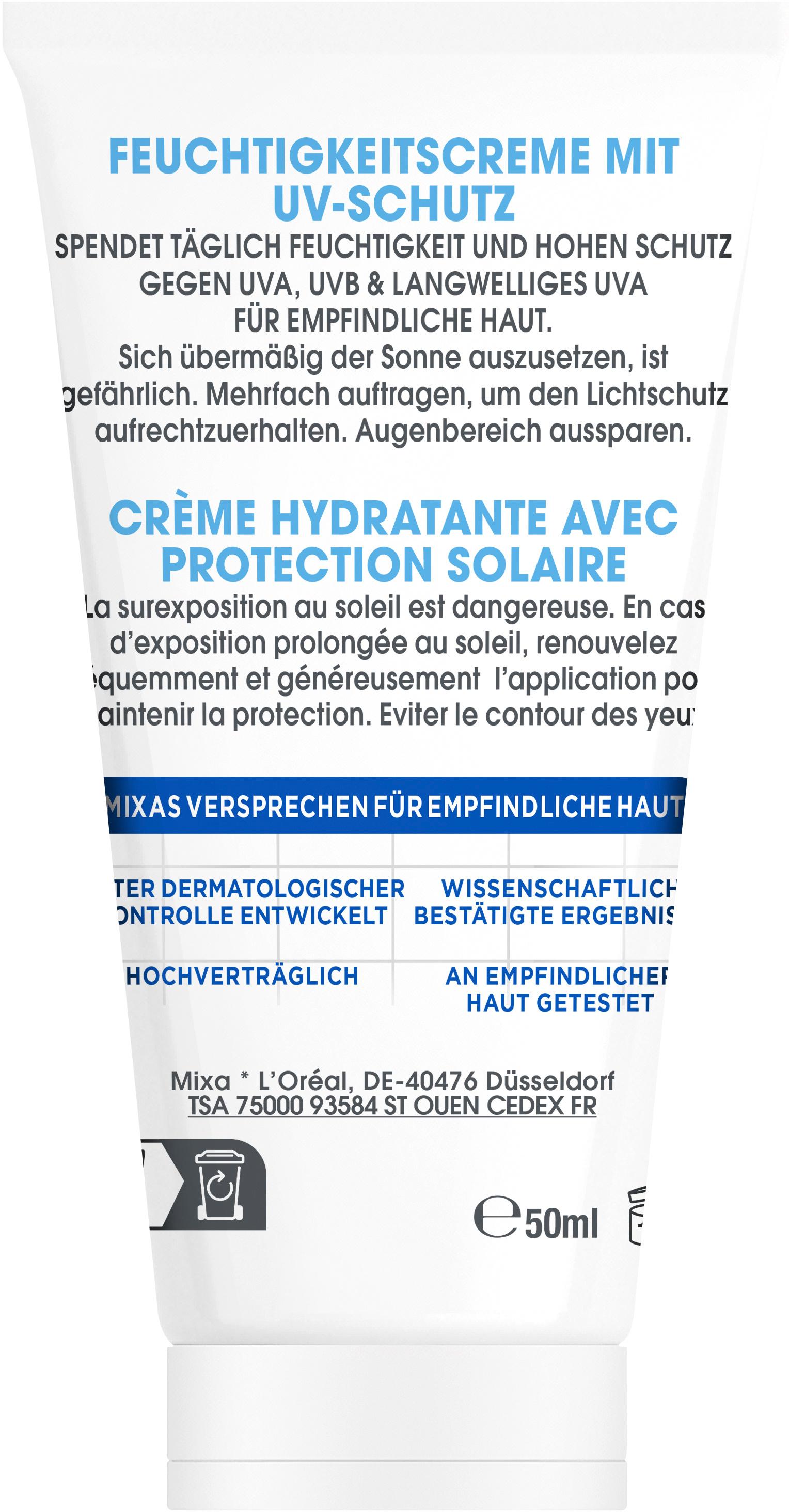 Produktbild Mixa Feuchtigkeitscreme mit UV-Schutz Hyaluronsäure LSF50 5 von 12