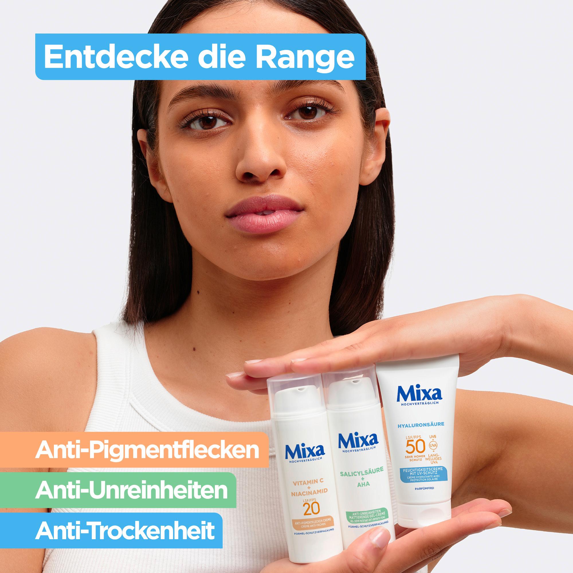 Produktbild Mixa Feuchtigkeitscreme mit UV-Schutz Hyaluronsäure LSF50 6 von 12