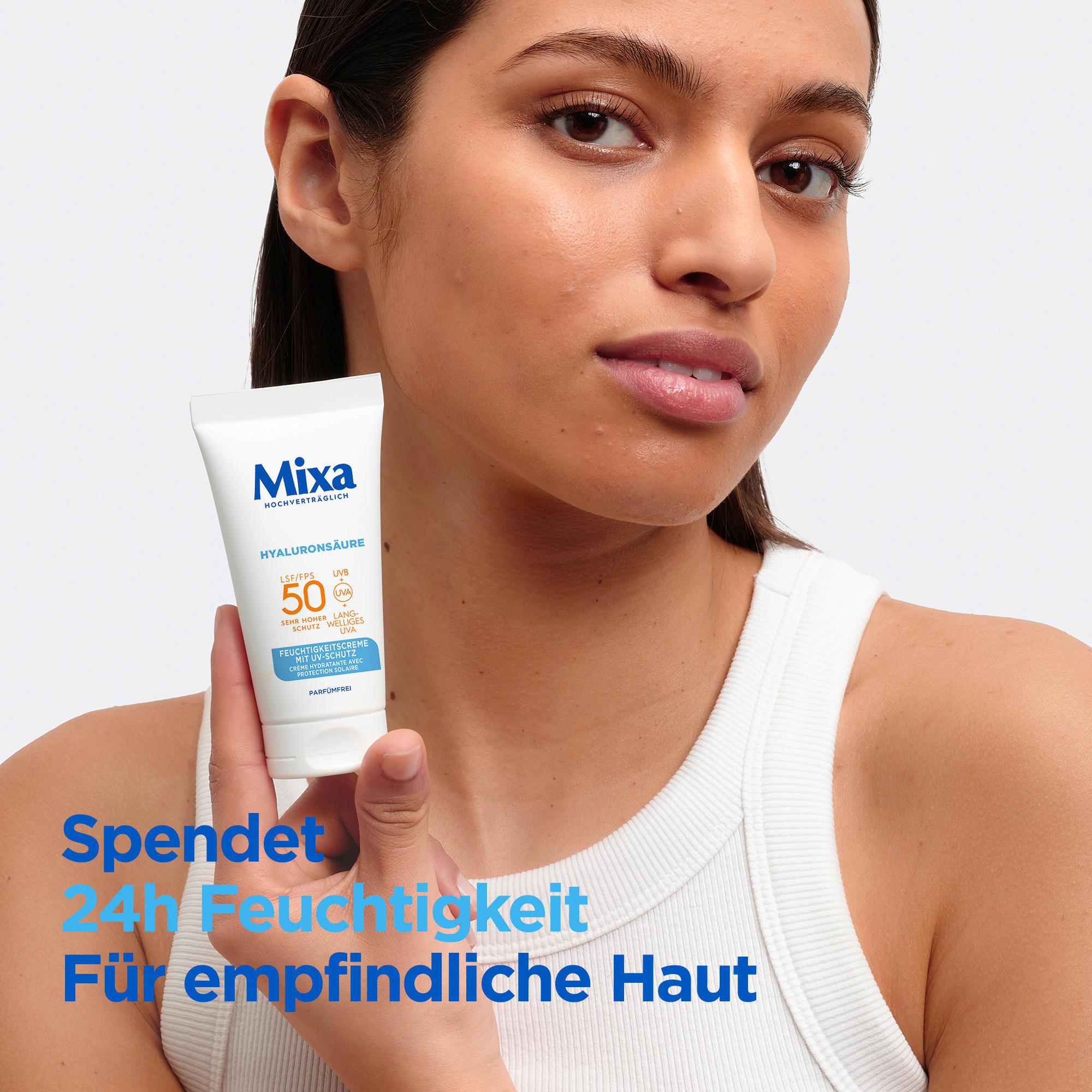 Produktbild Mixa Feuchtigkeitscreme mit UV-Schutz Hyaluronsäure LSF50 8 von 12
